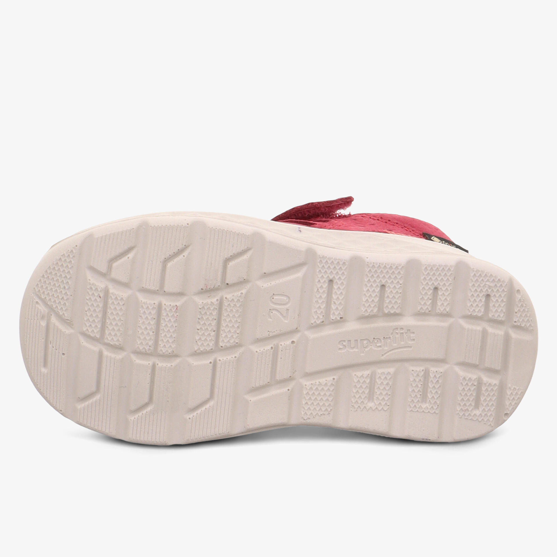 Robuste, rutschfeste Laufsohle mit tiefem Profil für sicheren Halt und lange Lebensdauer