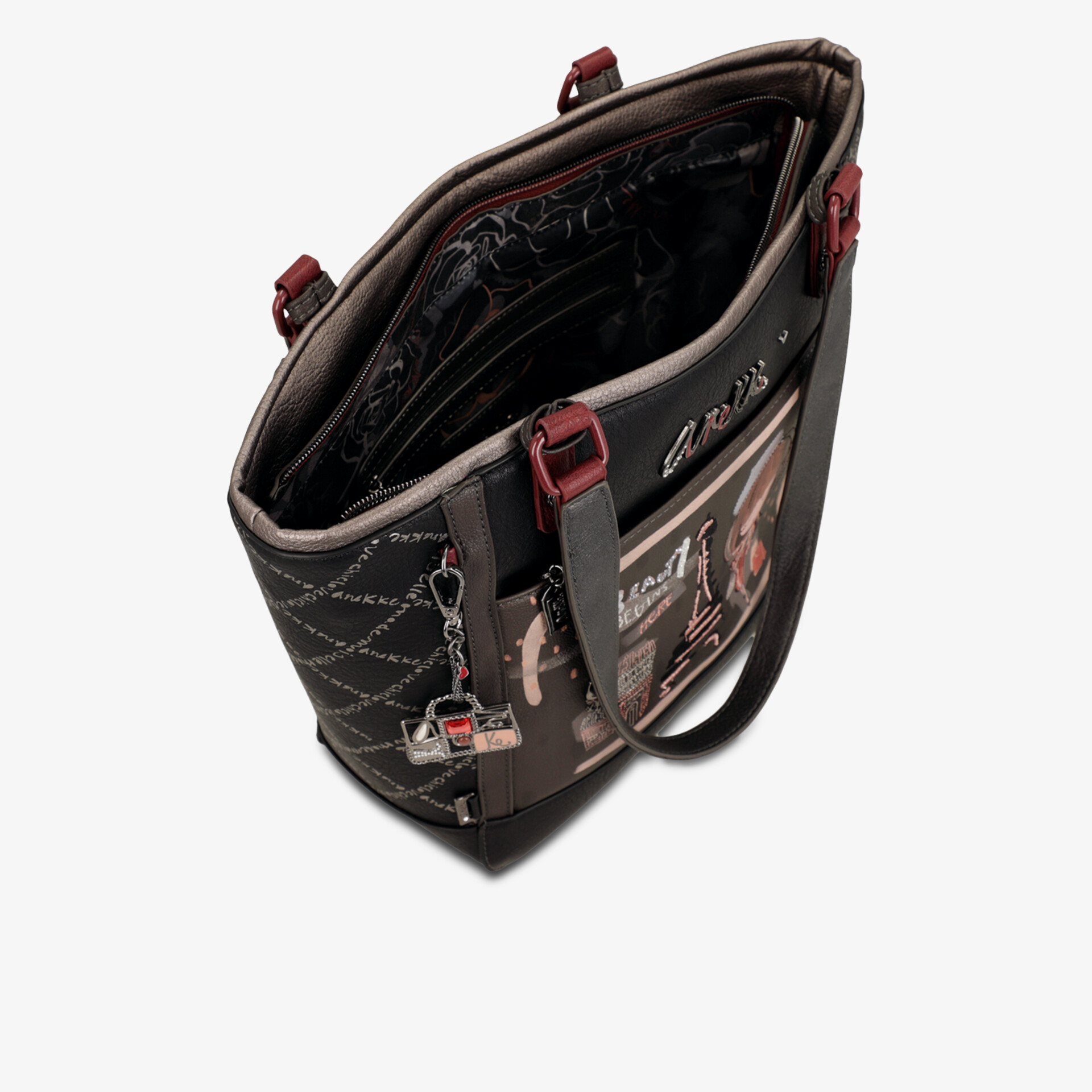 Elegante Handtasche mit modischen Details und praktischer Innenaufteilung, hochwertiges Material für Alltag