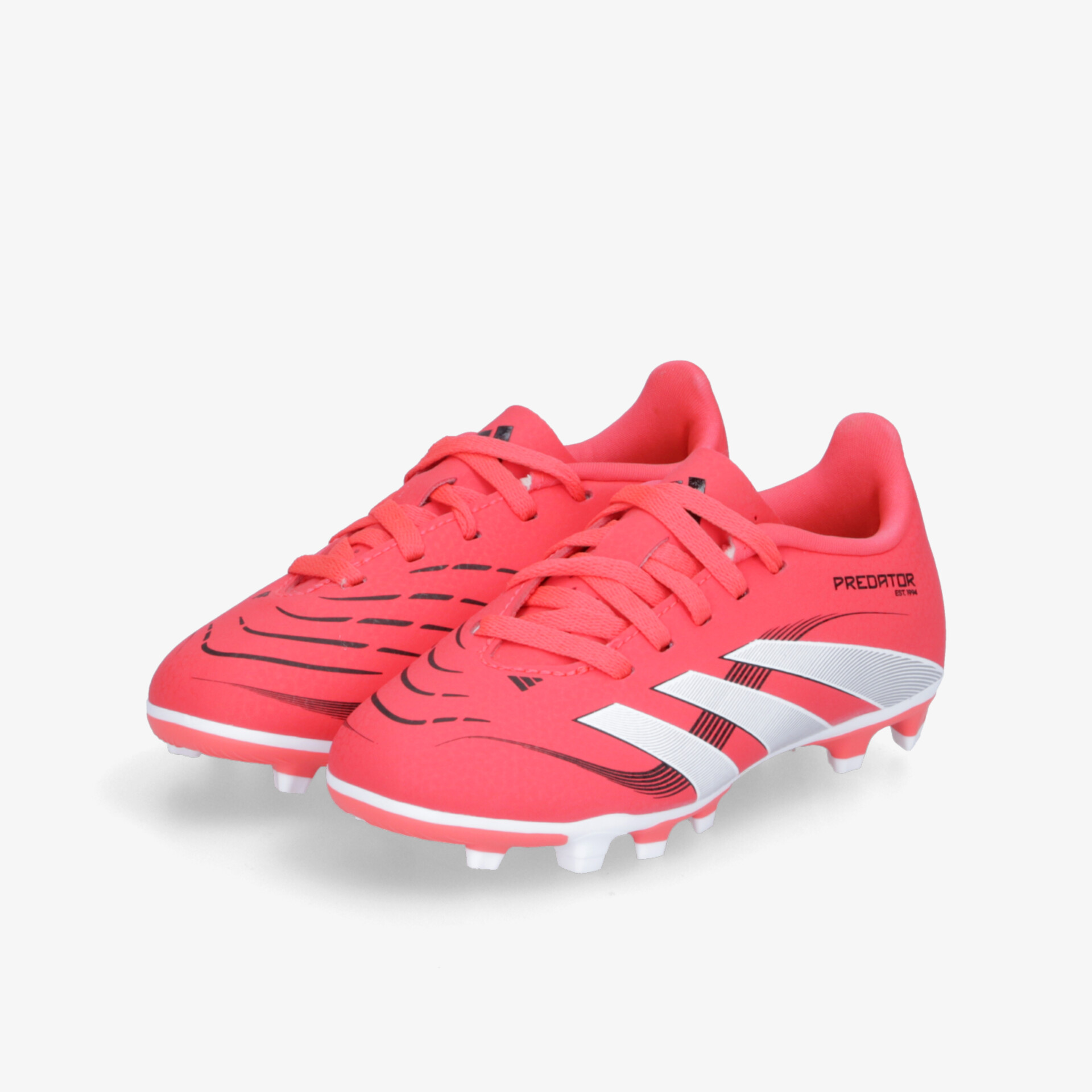 Rote moderne Fußballschuhe mit weißer Sohle, atmungsaktiv und rutschfest für optimale Leistung