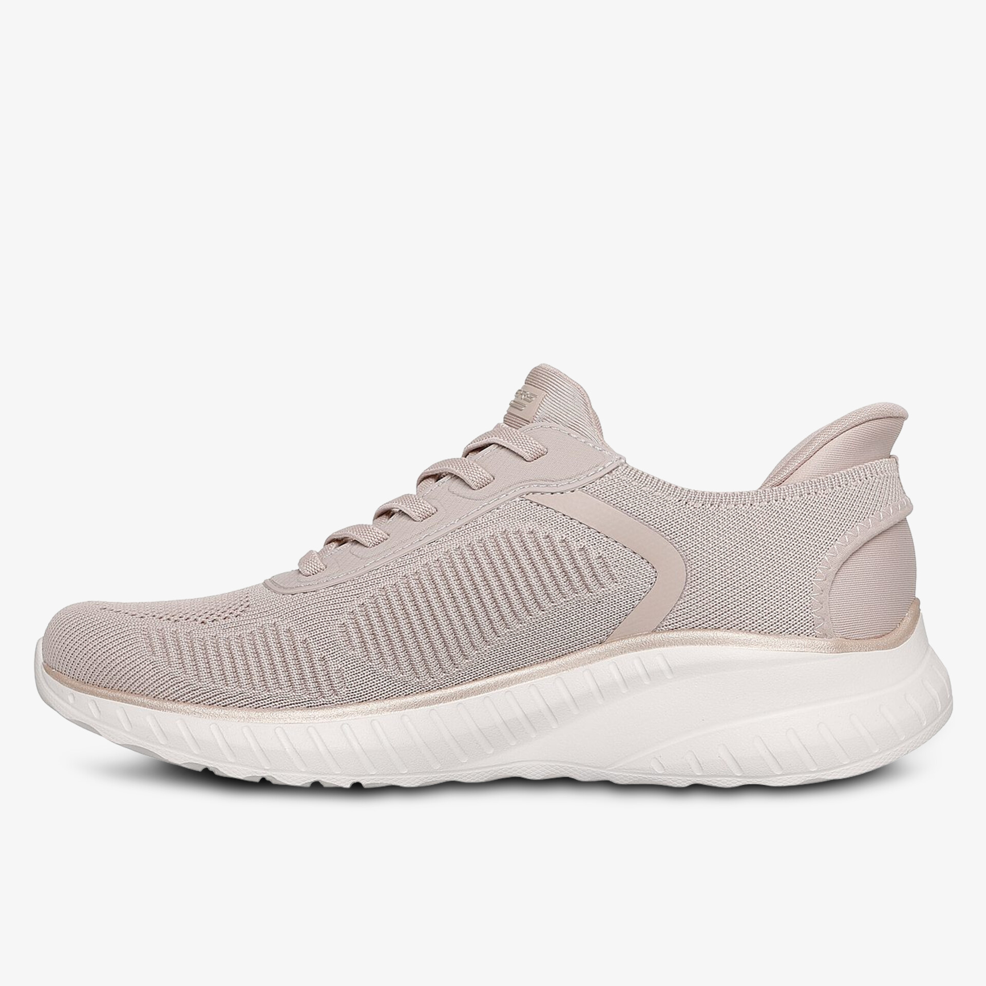 Bequemer und moderner Sneaker in Beige mit flexibler Sohle und atmungsaktivem Mesh. Zeitloses Design.