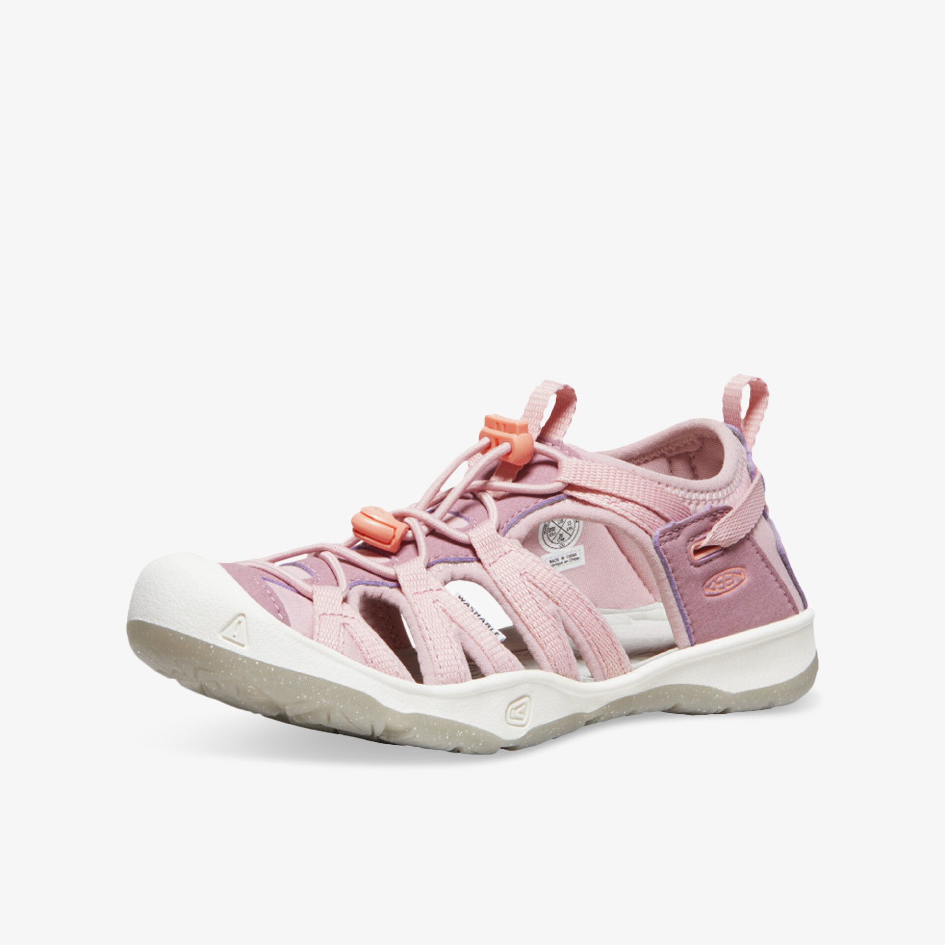 Leichter rosa Sportschuh mit atmungsaktivem Mesh, flexibler Sohle und bequemer Passform für aktiven Einsatz