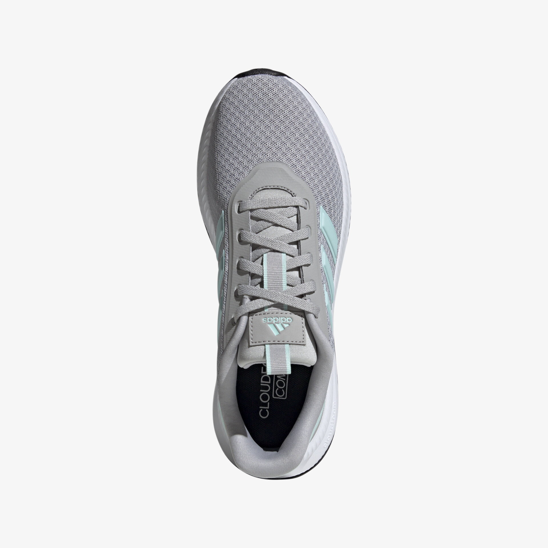 Moderner Laufschuh mit atmungsaktivem Mesh-Obermaterial und komfortabler Passform in Grau.
