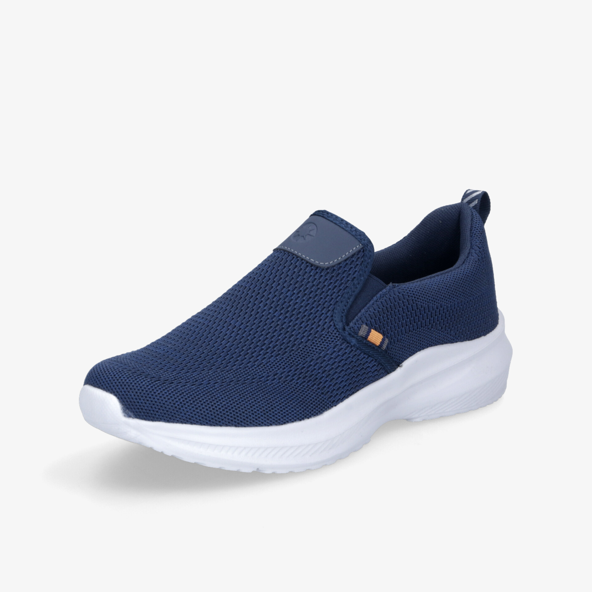 Komfortabler blauer Slip-On Sneaker mit atmungsaktivem Material und rutschfester Sohle, ideal für Alltag und Sport