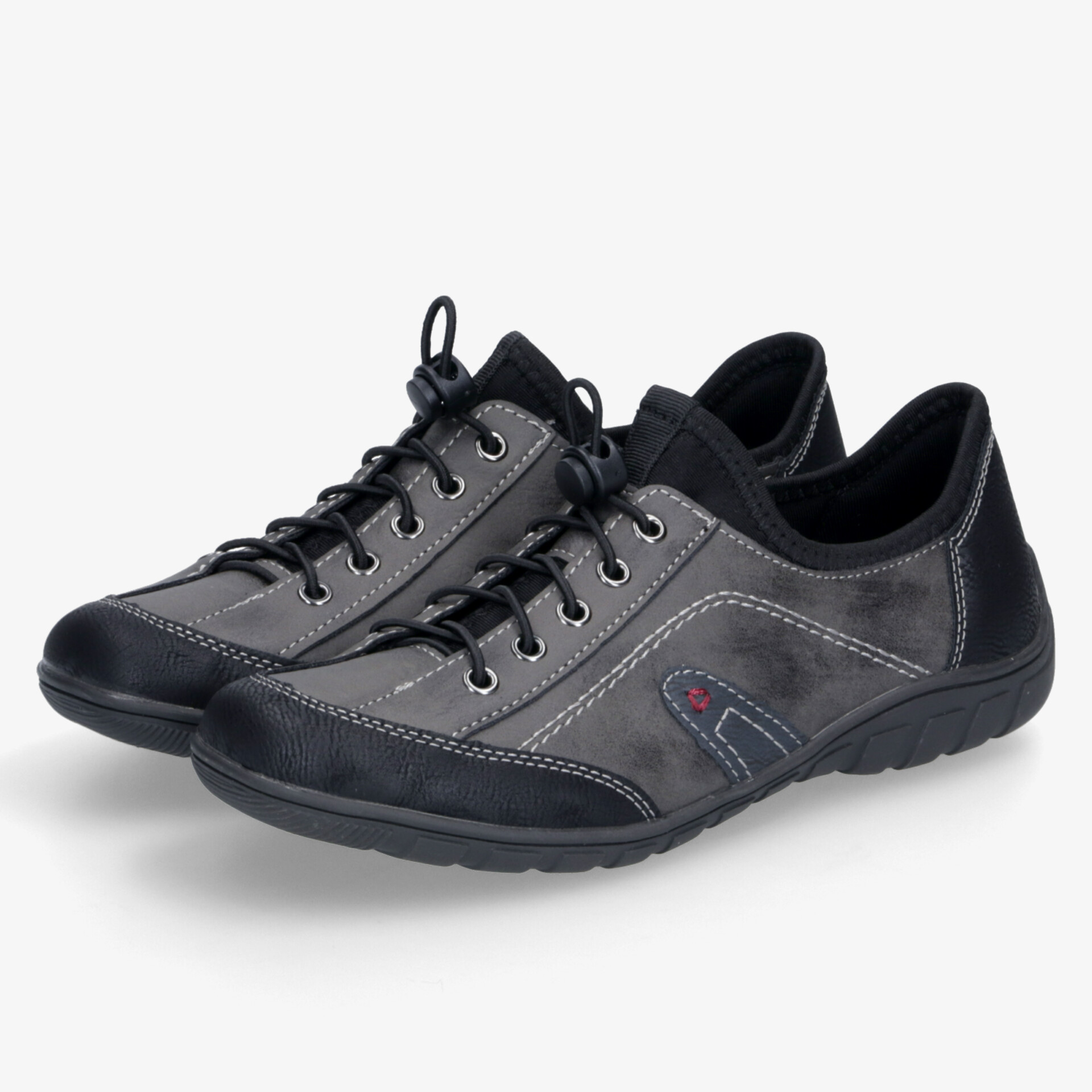 Bequemes Paar grauer Freizeitschuhe mit flexibler Sohle und sportlichem Design, optimale Passform, langlebiges Material