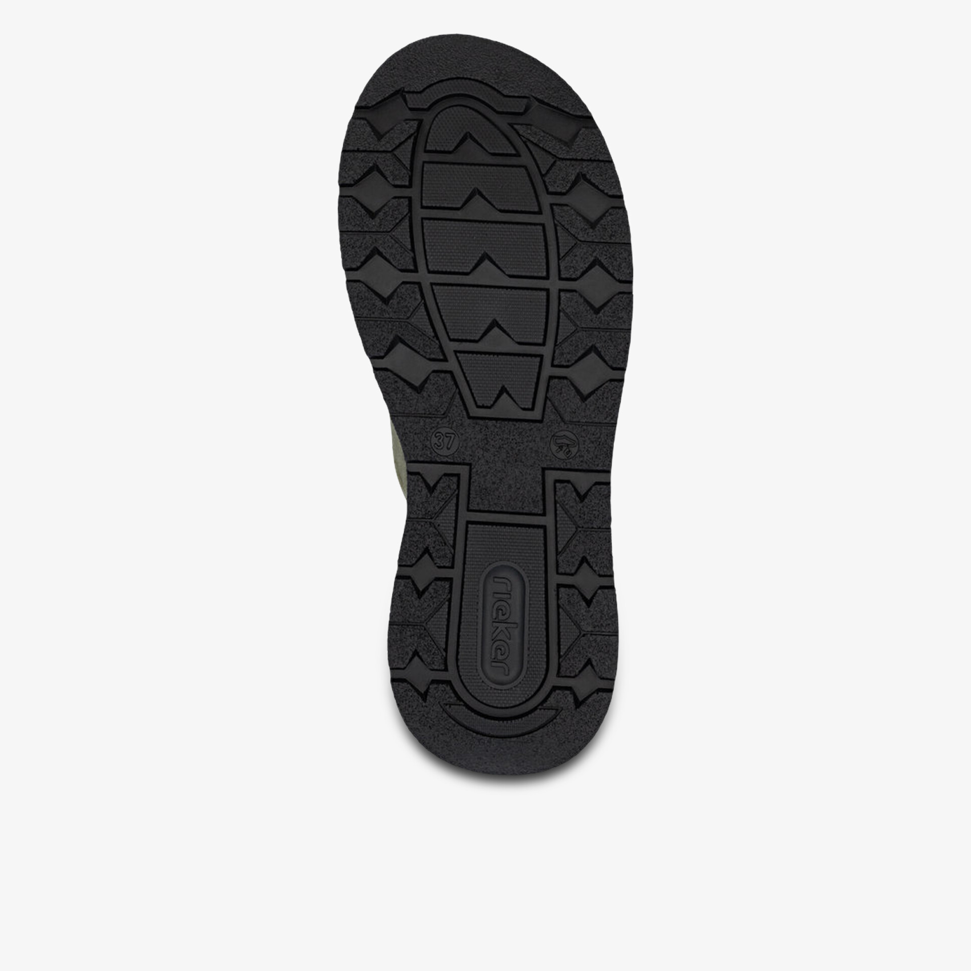 Robuste und profilierte Gummisohle mit rutschfestem Muster für sicheren Halt und optimale Strapazierfähigkeit