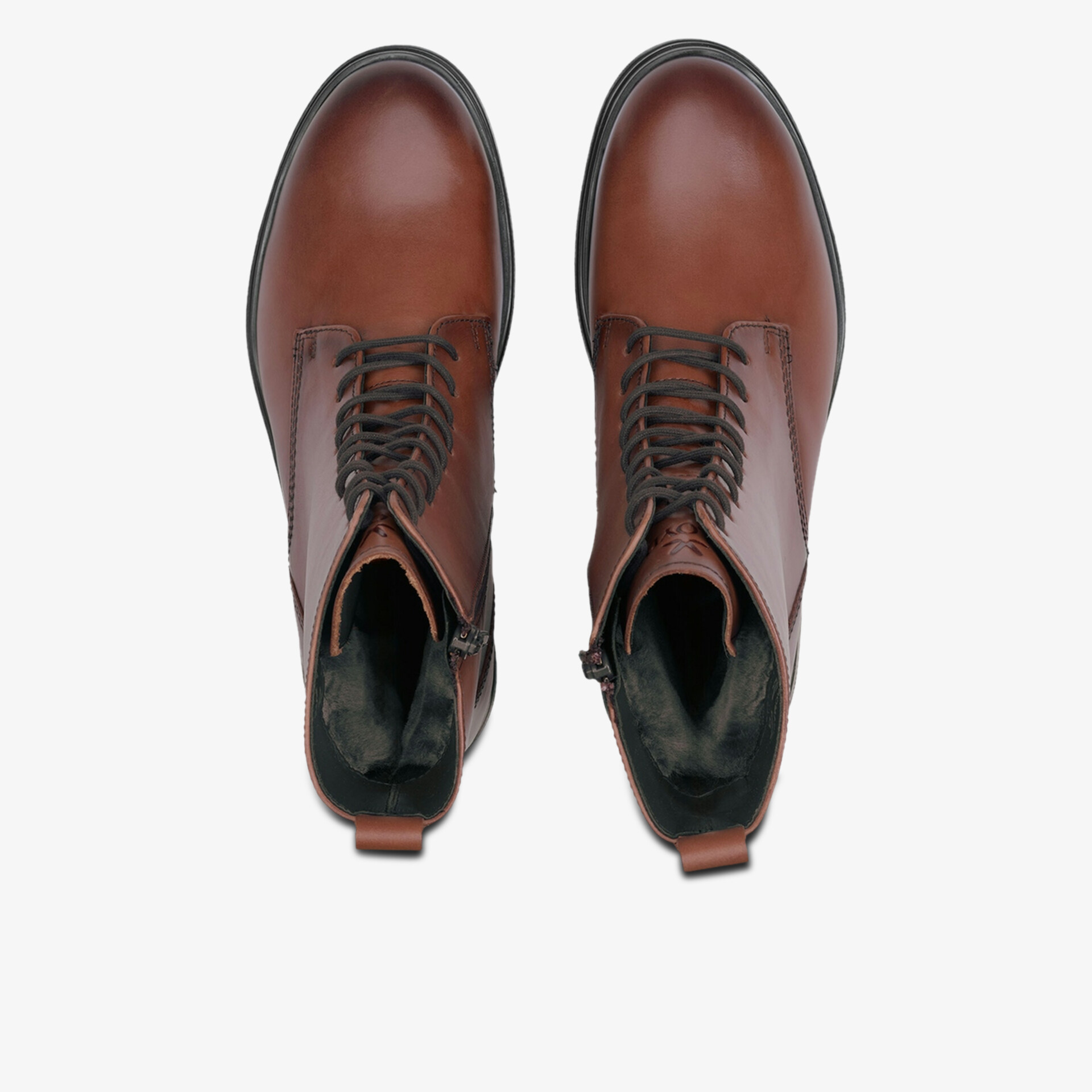 Elegante braune Lederschnürschuhe in hochwertiger Verarbeitung, bequem und robust für den Alltag
