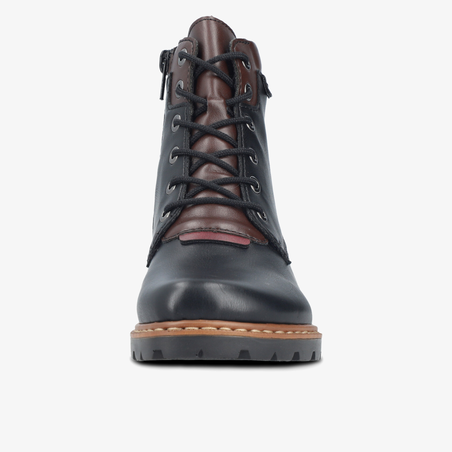 Robuster Schnürstiefel aus hochwertigem Leder mit wetterfestem Design und kräftiger Profilsohle für optimalen Halt