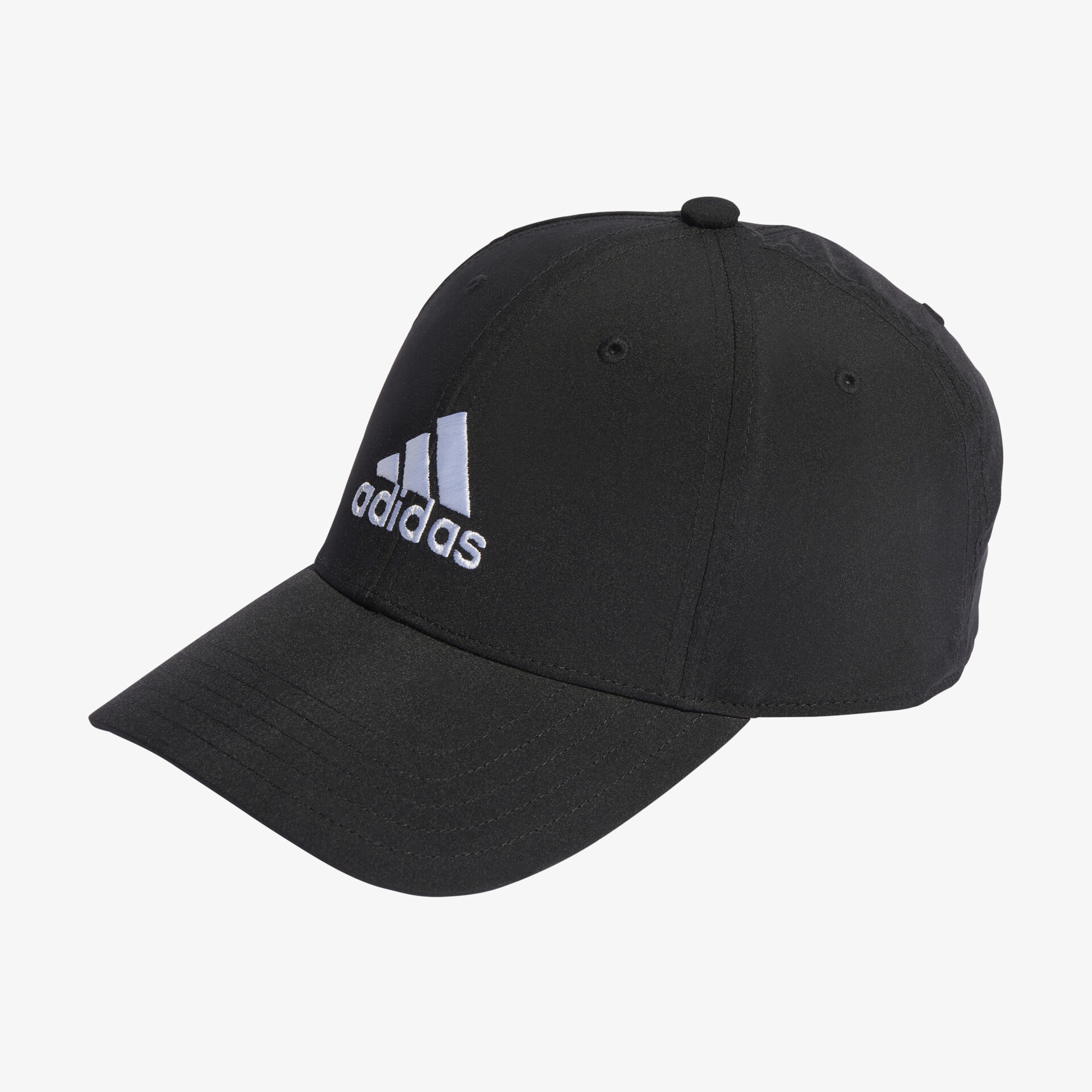 Adidas Kappe in Schwarz mit klassischem Logo, optimal für Sport und Freizeit, mit gebogenem Schirm und verstellbarem Verschluss