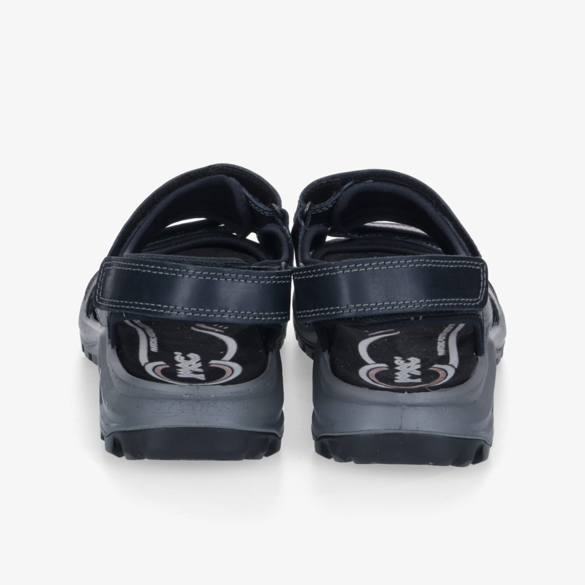 Sportliche Sandalen mit praktischem Klettverschluss und rutschfester Sohle aus der Rückansicht