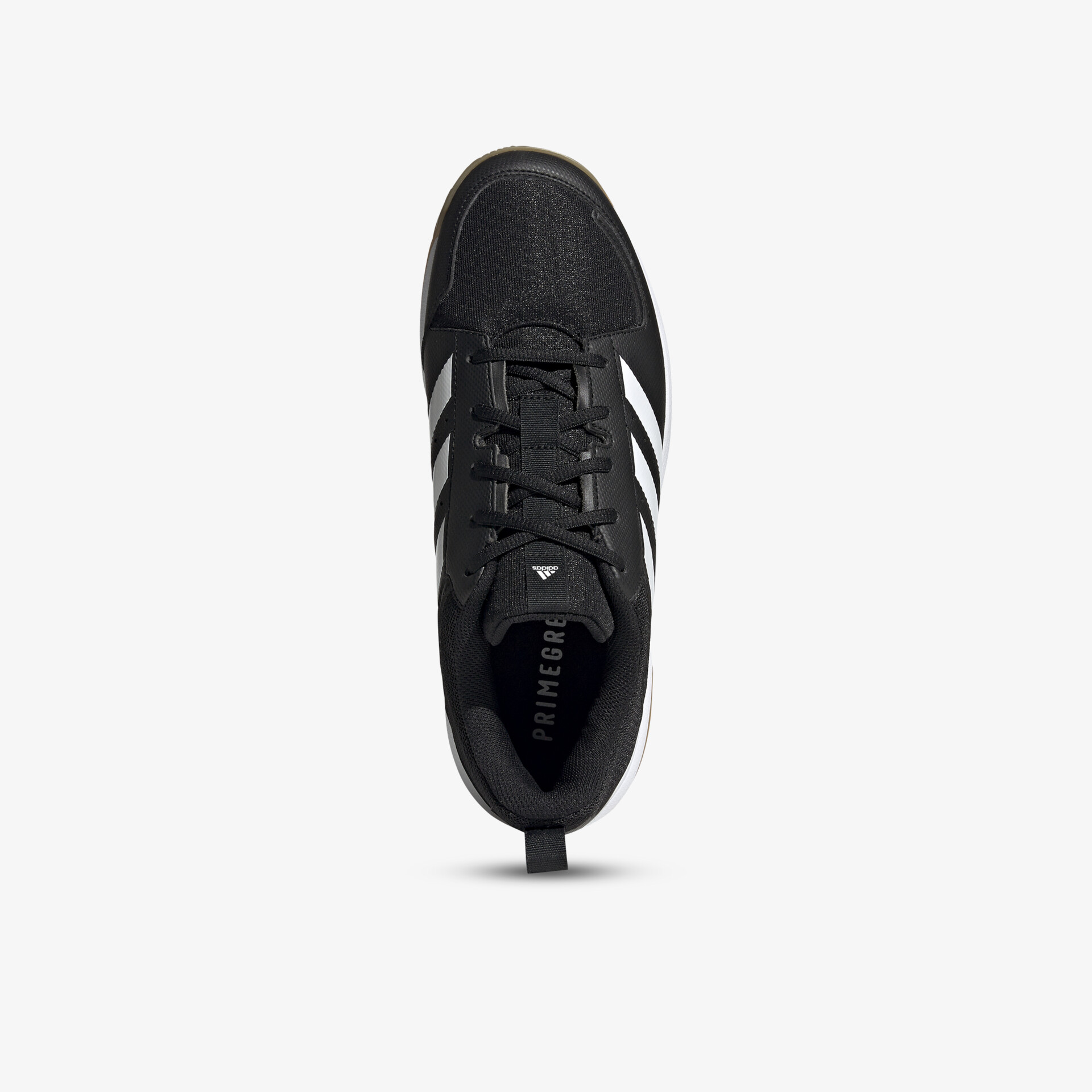 Schwarzer Sneaker mit weißen Streifen und stabiler Schnürung für hohen Tragekomfort und sportlichen Look
