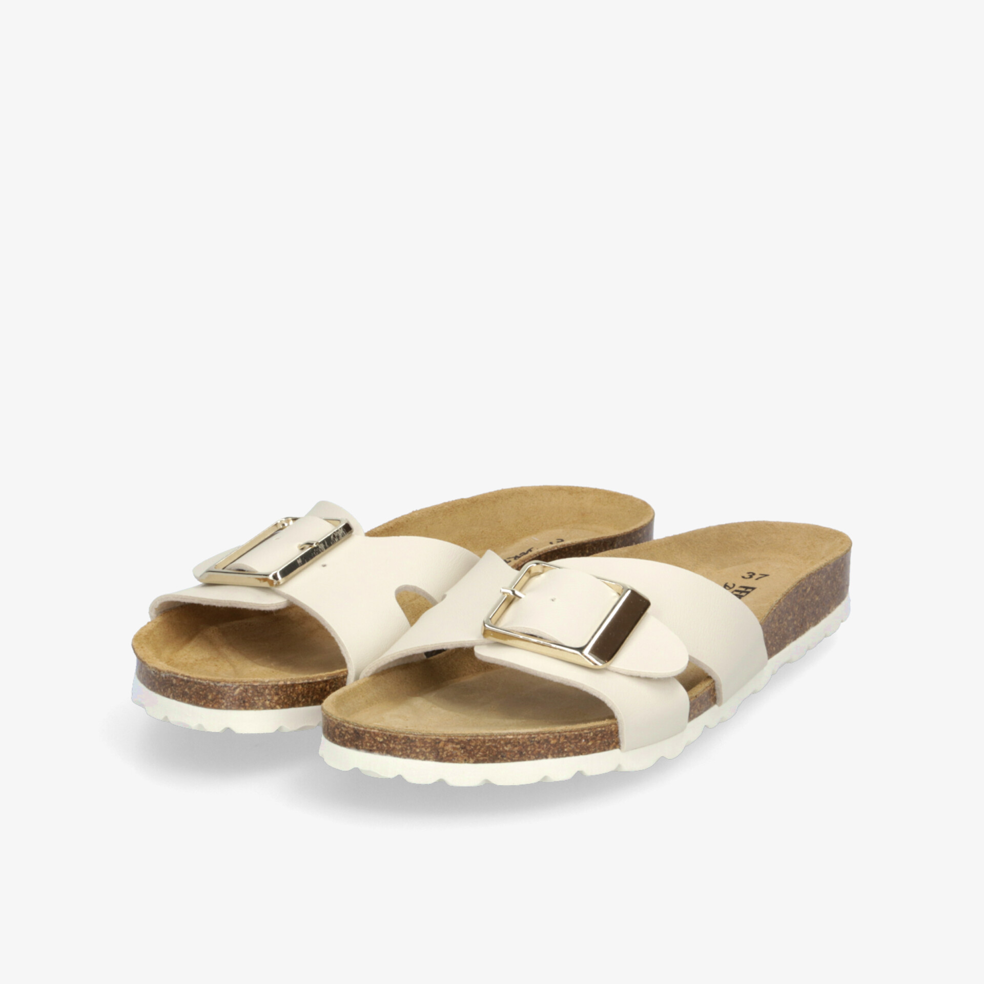 Bequeme Schuhe mit verstellbarem Riemen und goldener Schnalle, weiches Fußbett für angenehmes Tragegefühl
