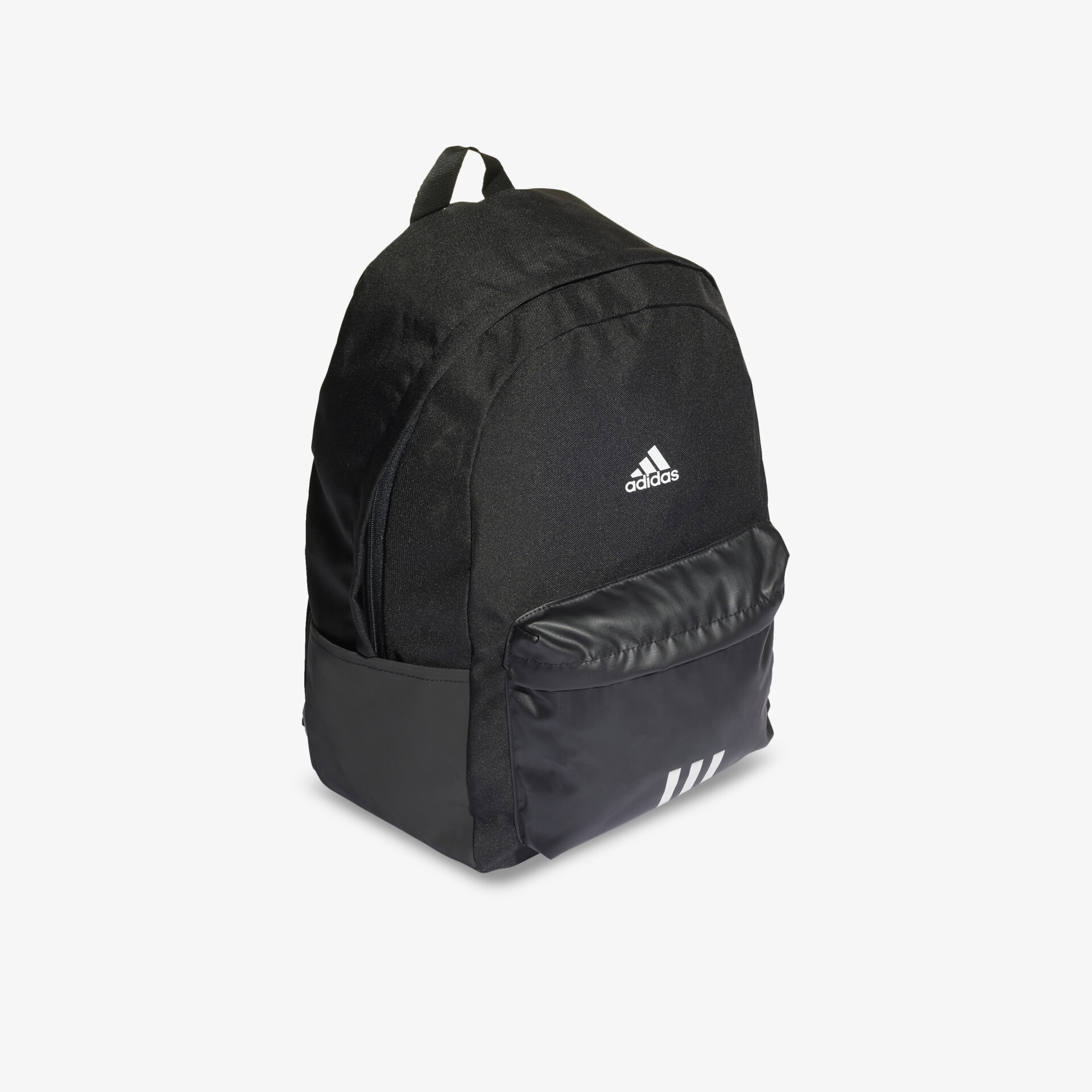 Schwarzer Adidas Rucksack mit großem Stauraum und robustem Design, ideal für Alltag und Sport
