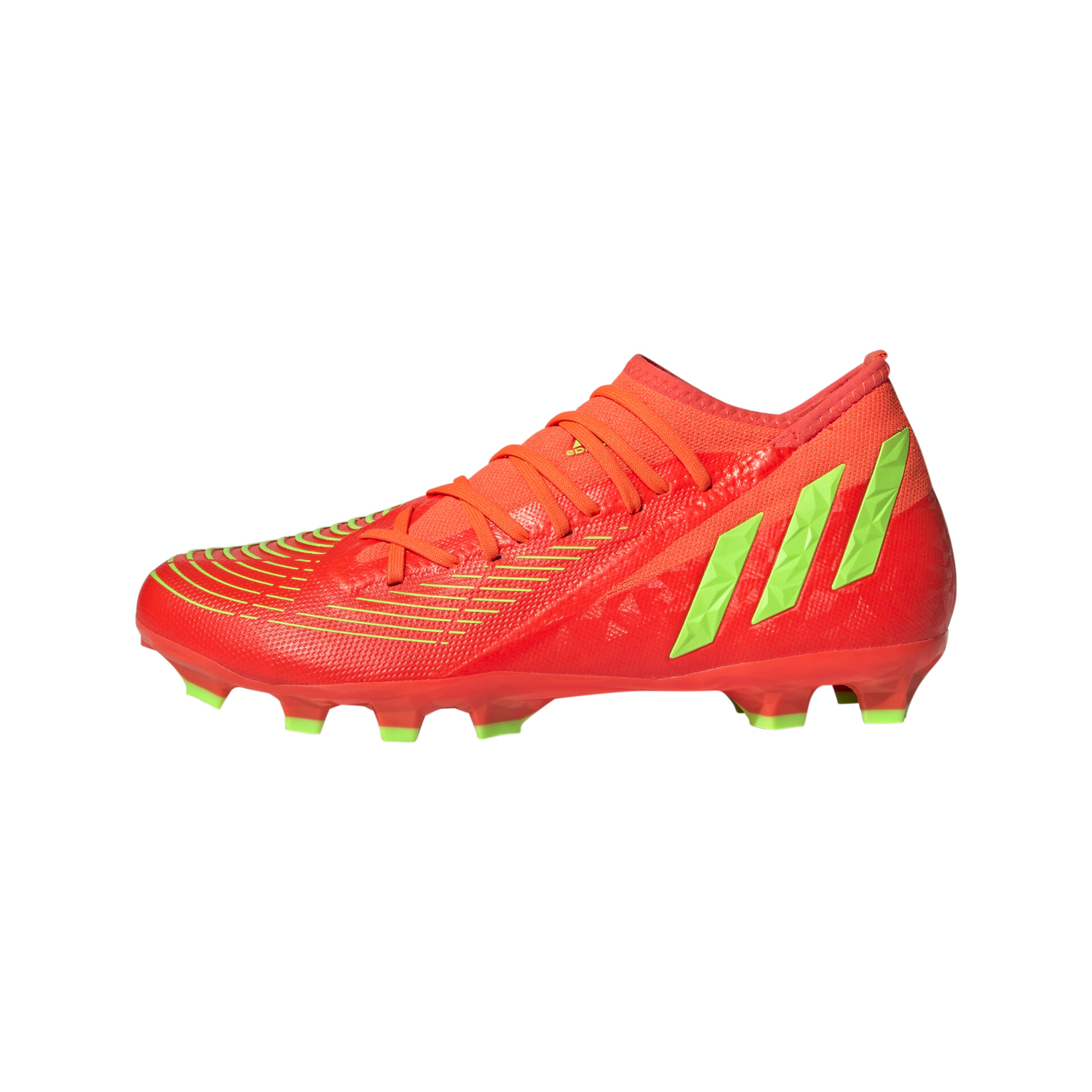 Leichte rote Fußballschuhe mit optimaler Traktion und modernem Design.