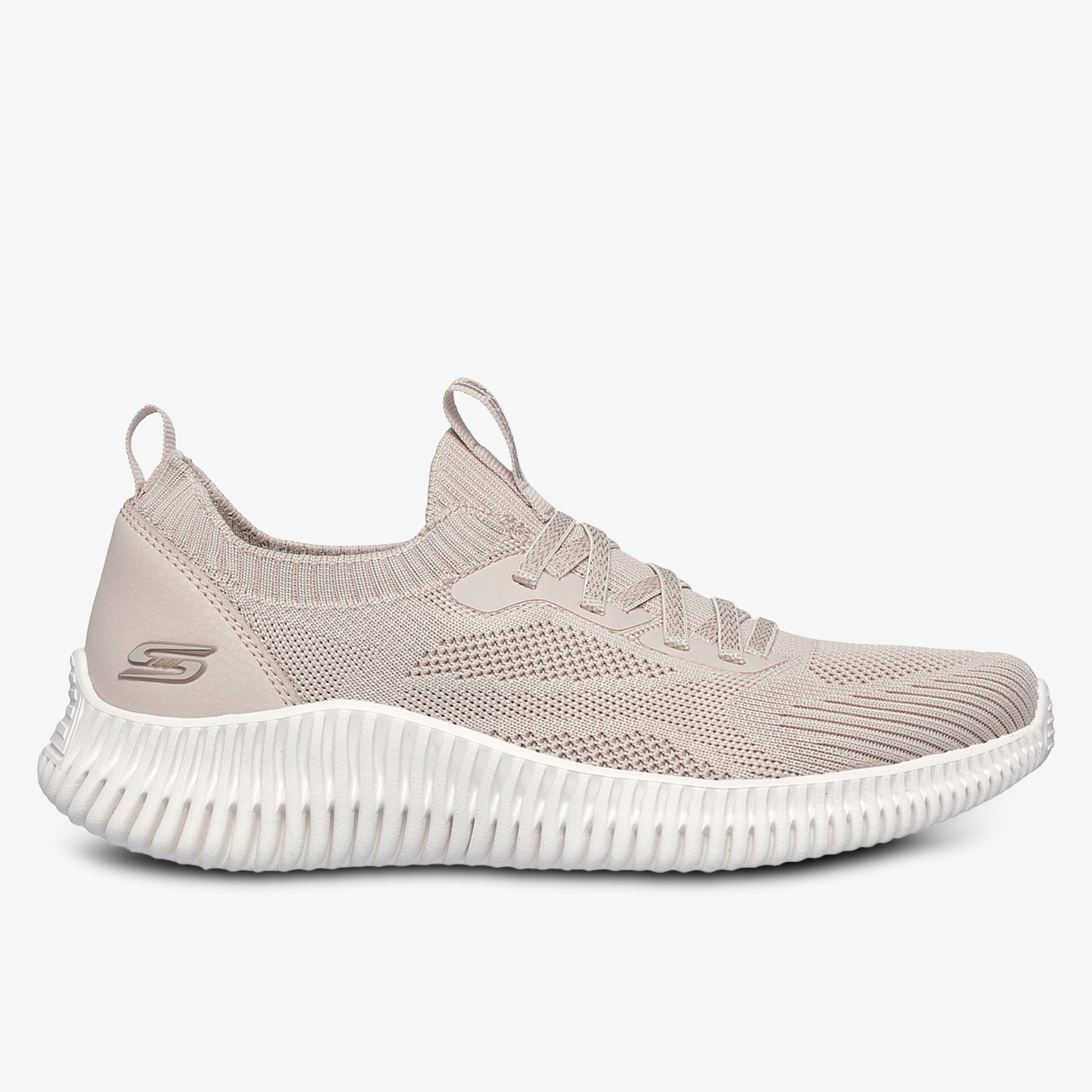 Bequemer und atmungsaktiver Sneaker mit leichter Strick-Optik und rutschfester Sohle.