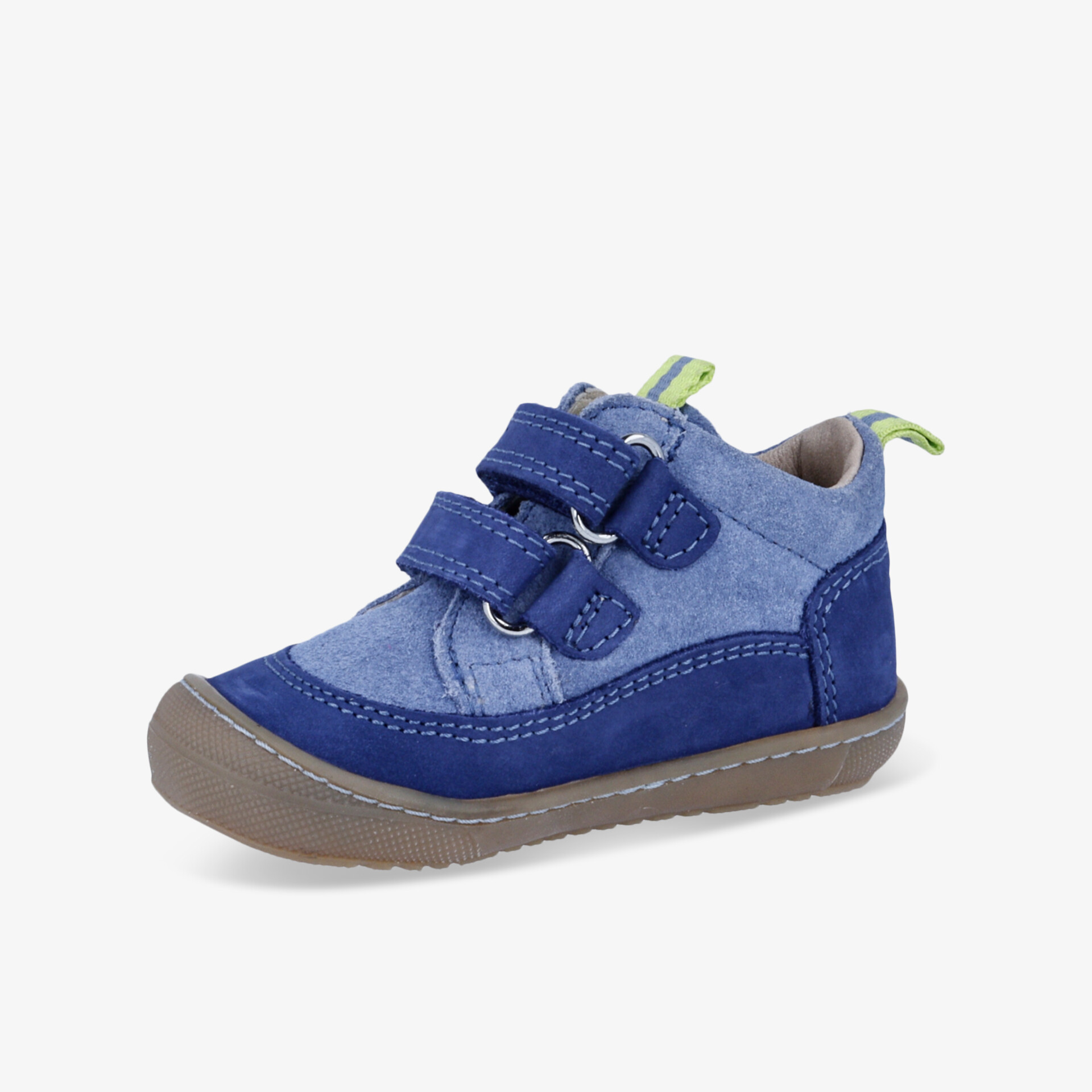 Blauer Kinder Sneaker mit Klettverschluss, rutschfester Sohle und flexiblem, atmungsaktivem Material