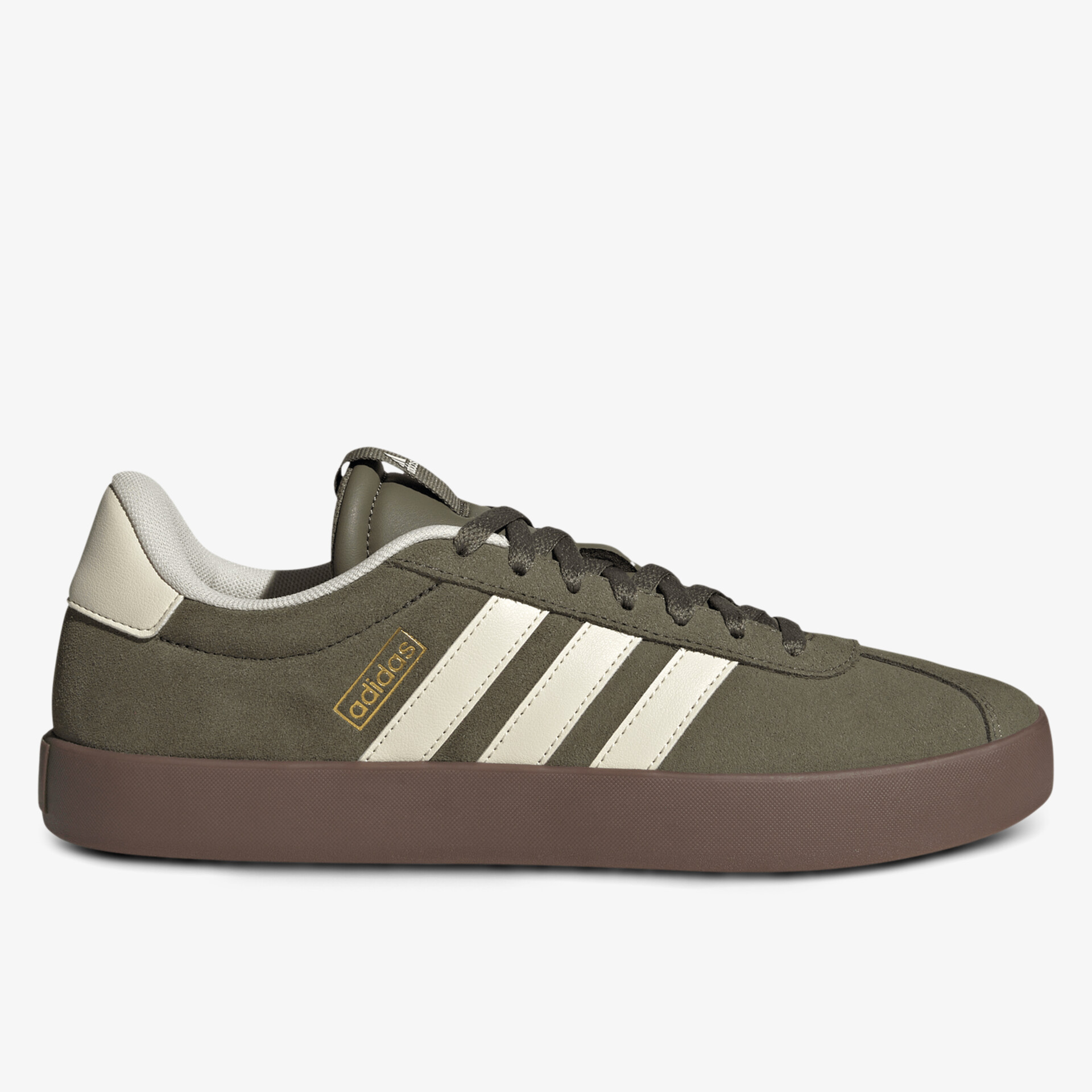 Seitliche Ansicht sportlicher Sneaker in dezenten Farbtönen, bequem und modisch für den Alltag