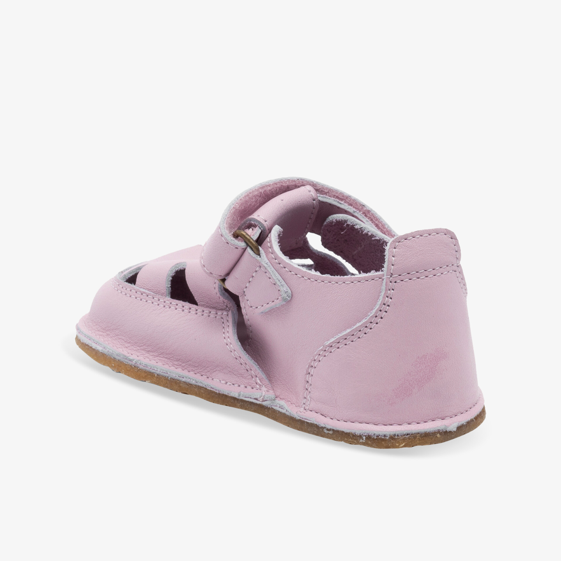 Weicher rosa Kinderschuh mit verstellbarem Riemen und flexibler Sohle für optimalen Komfort und Atmungsaktivität