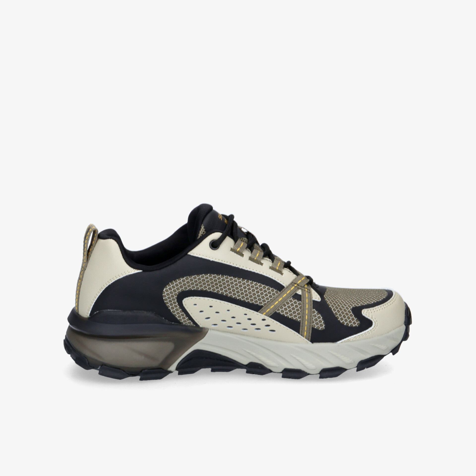 Robuster und komfortabler Wanderschuh in neutralem Design für Outdoor-Abenteuer.