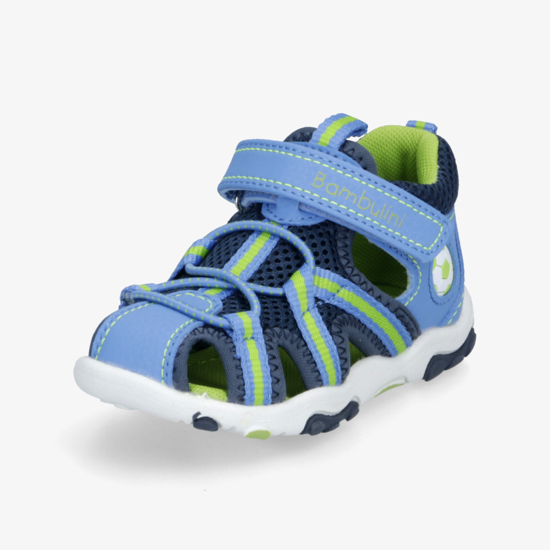 Leichte blaue Sportsandale mit verstellbarem Klettverschluss und rutschfester Sohle für hohen Tragekomfort