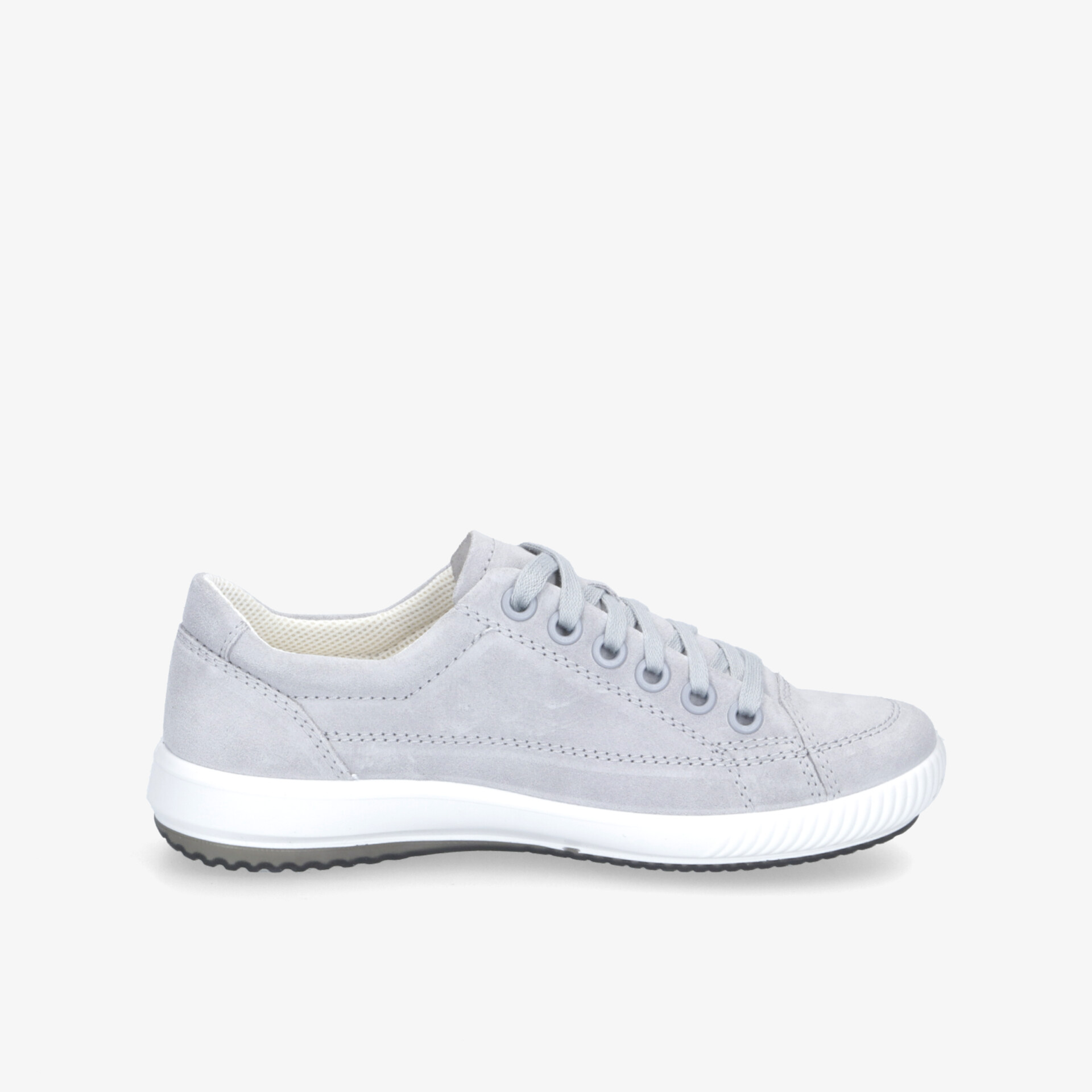 Moderner grauer Sneaker aus Leder mit bequemer Sohle für vielseitigen Alltag.