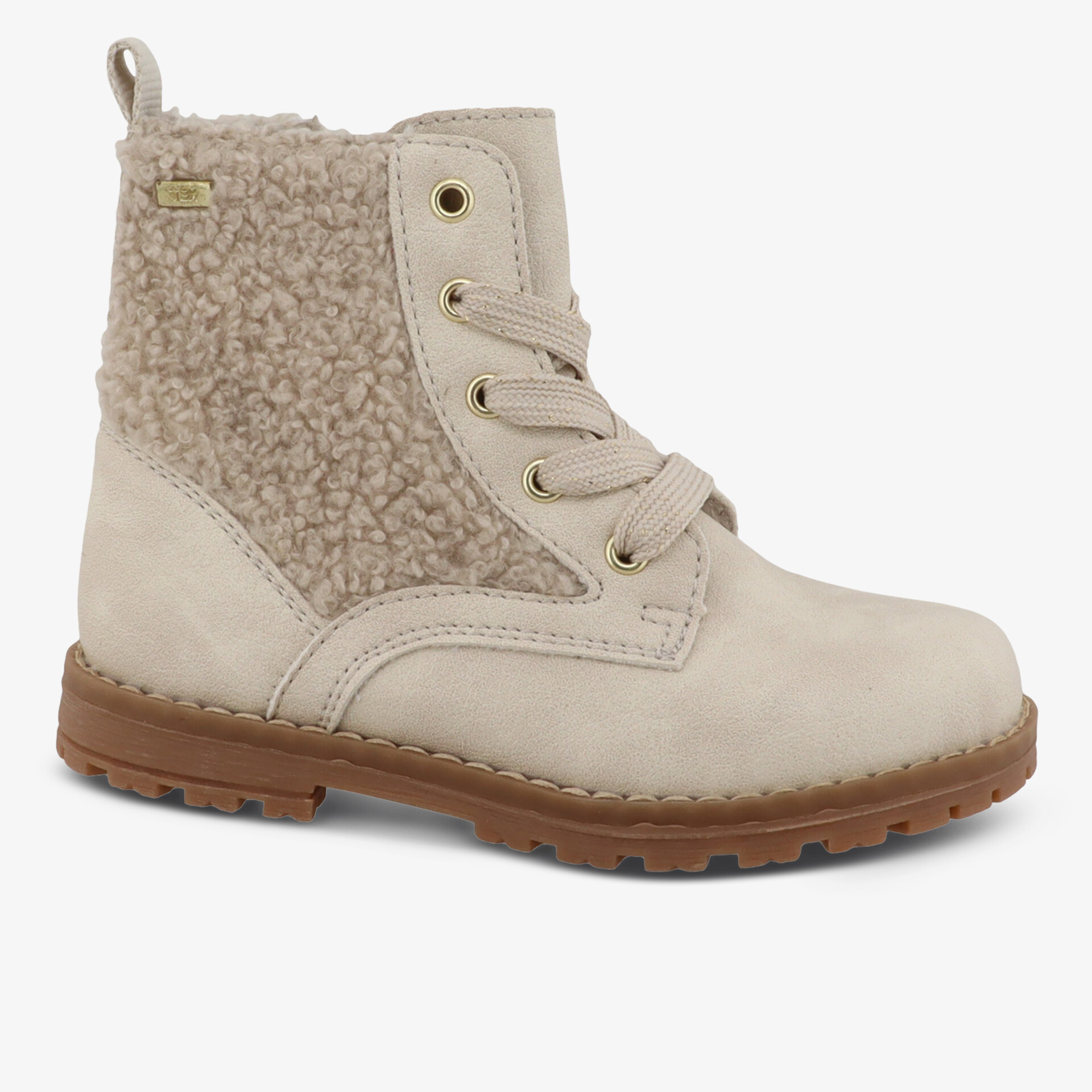 Robuster Winterstiefel mit warmem Teddyfell-Futter und rutschfester Profilsohle für maximalen Komfort