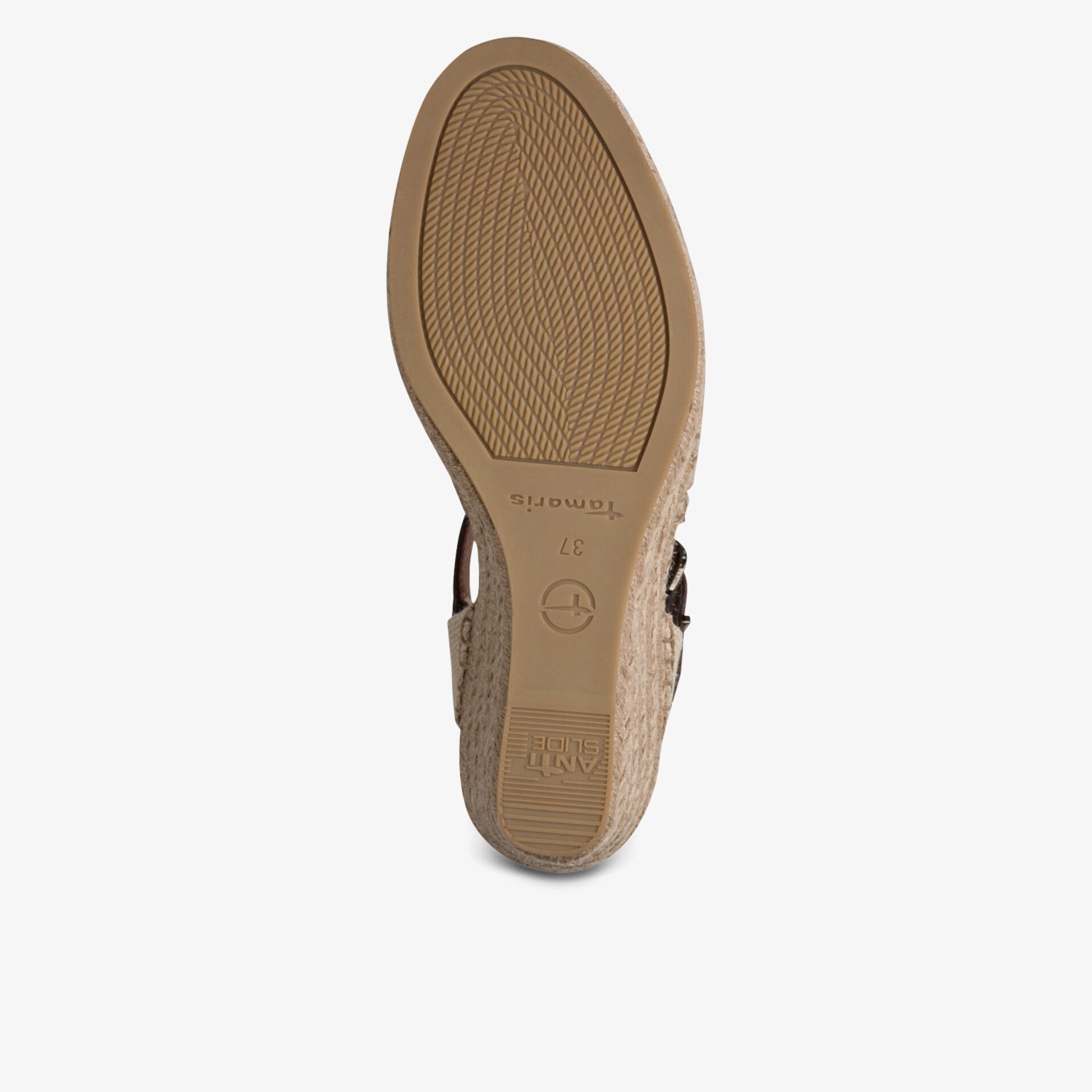 Hochwertige, rutschfeste Sohle eines stilvollen Schuhs.