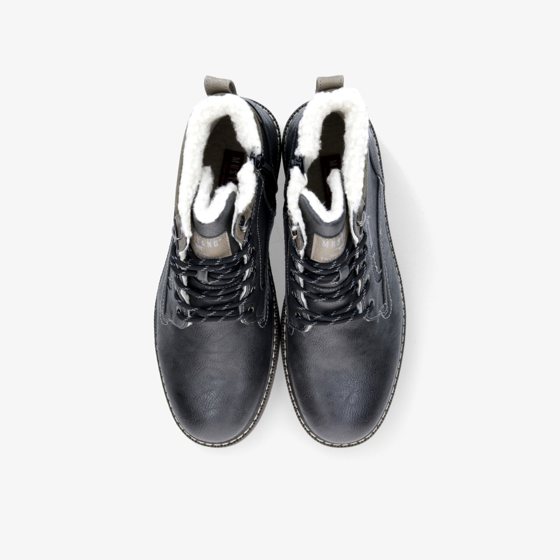 Robuste Schuhe mit warmer Innenfütterung und bequemer Schnürung, perfekte Isolierung für kalte Tage