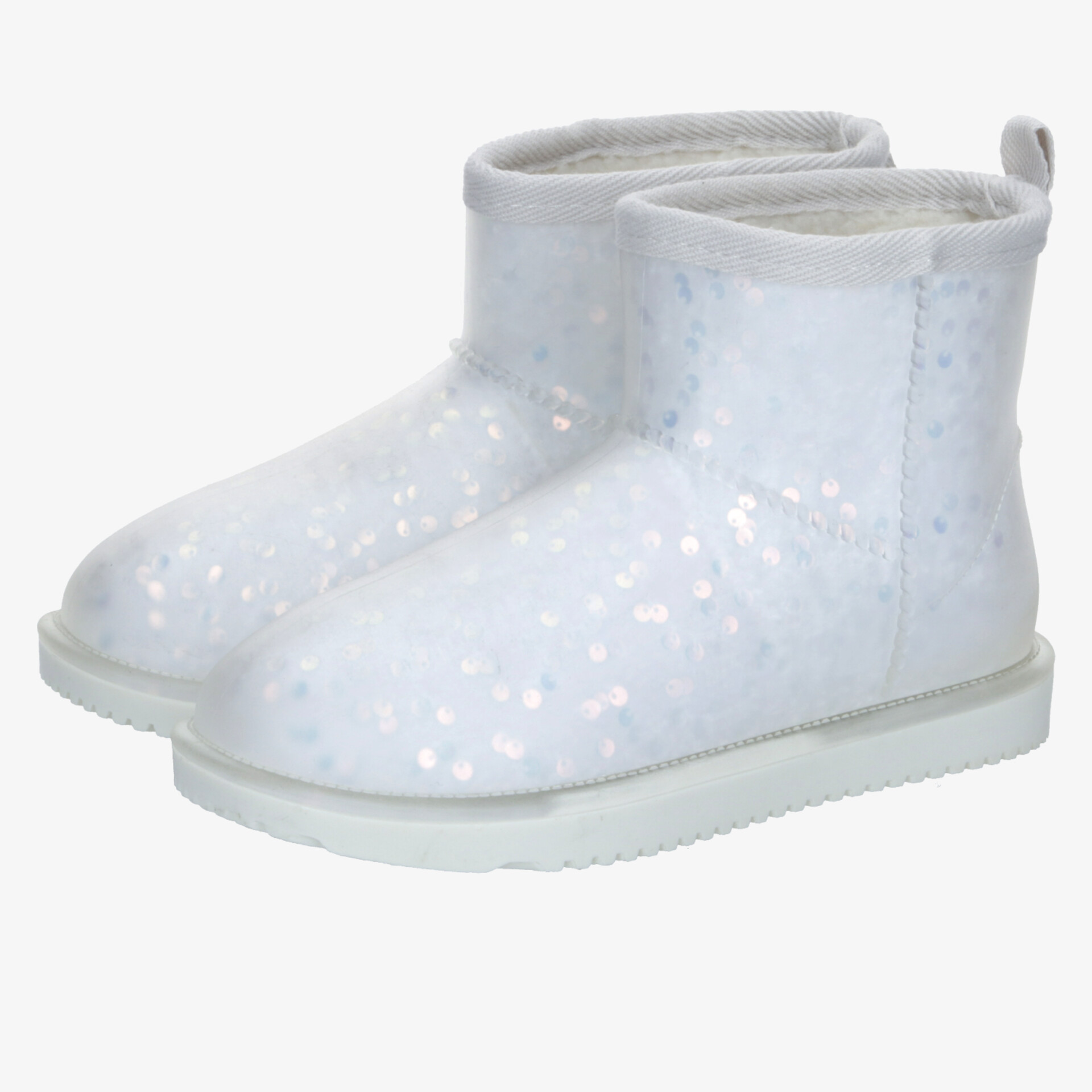 Weiße warme Winterstiefel mit komfortabler Passform, rutschfester Sohle und modernem eleganten Design