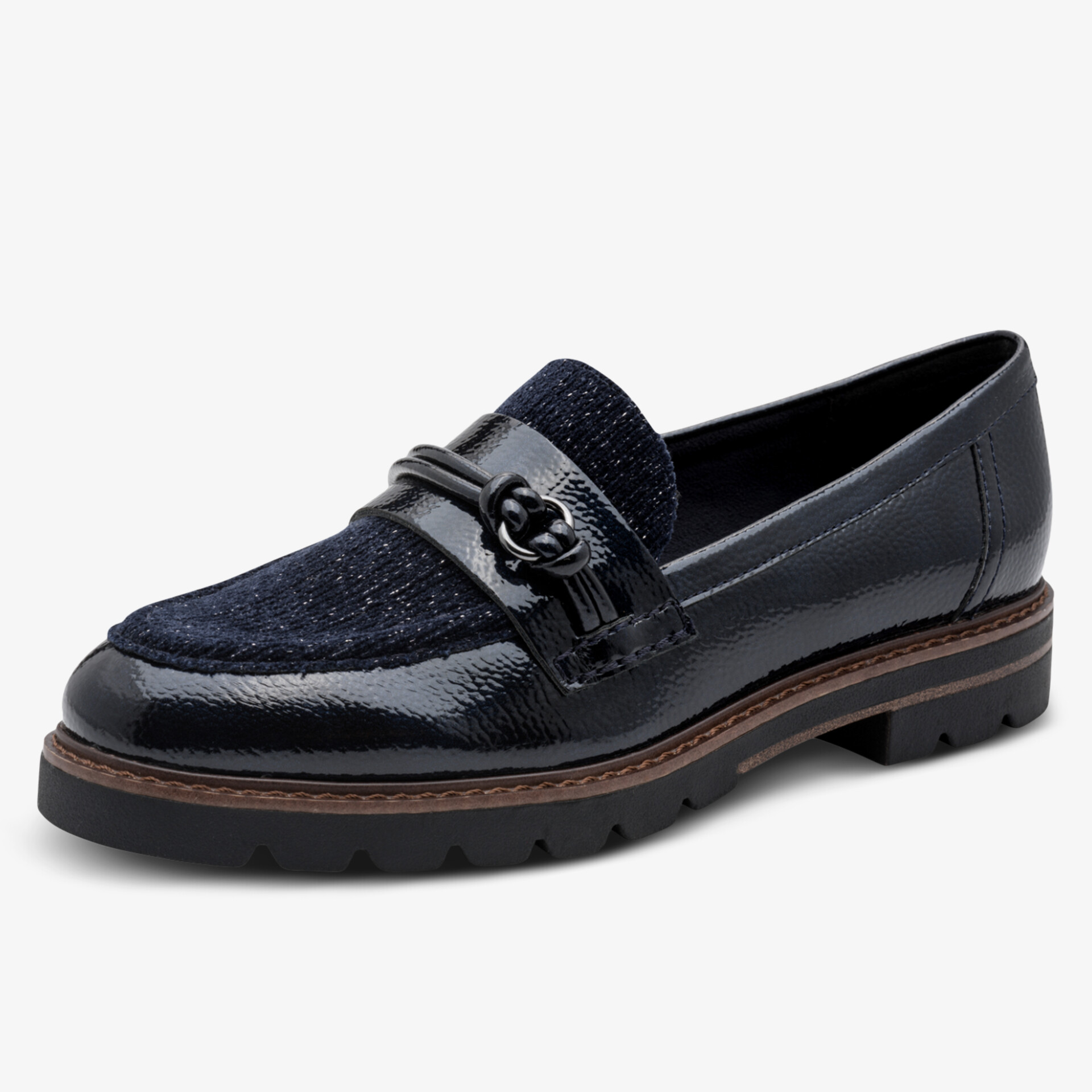 Eleganter schwarzer Slipper aus Leder mit rutschfester Sohle und komfortablem Tragegefühl