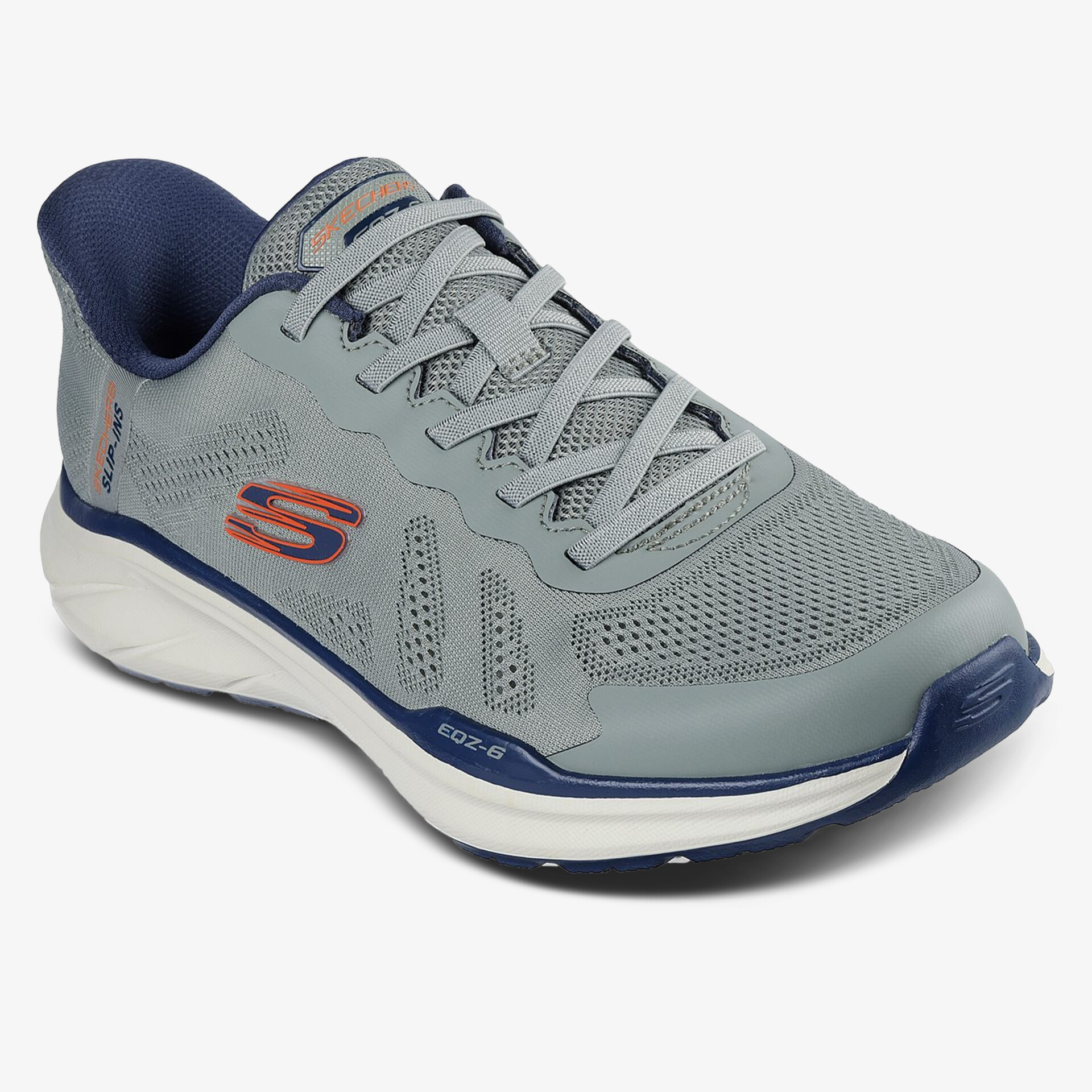 Leichter grauer Sportschuh mit atmungsaktivem Obermaterial und komfortabler Sohle