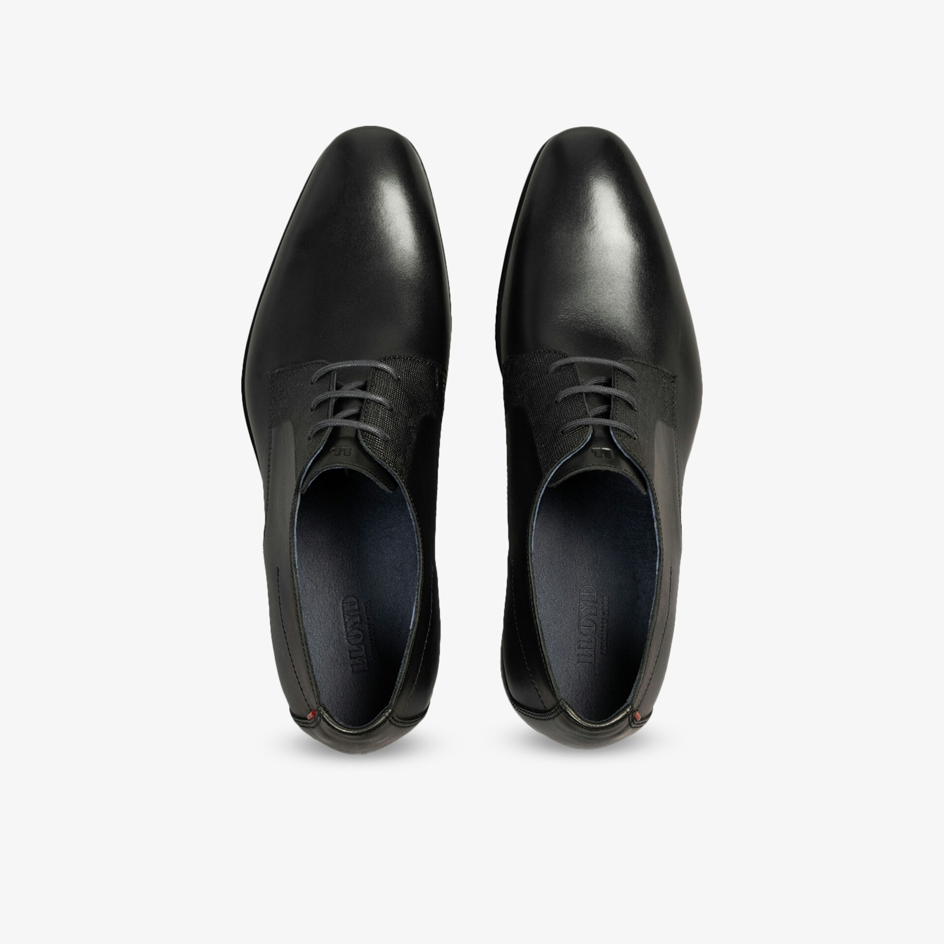 Schwarze elegante Lederschuhe mit schnürverschluss, klassisch und komfortabel, hochwertige Verarbeitung und zeitloses Design