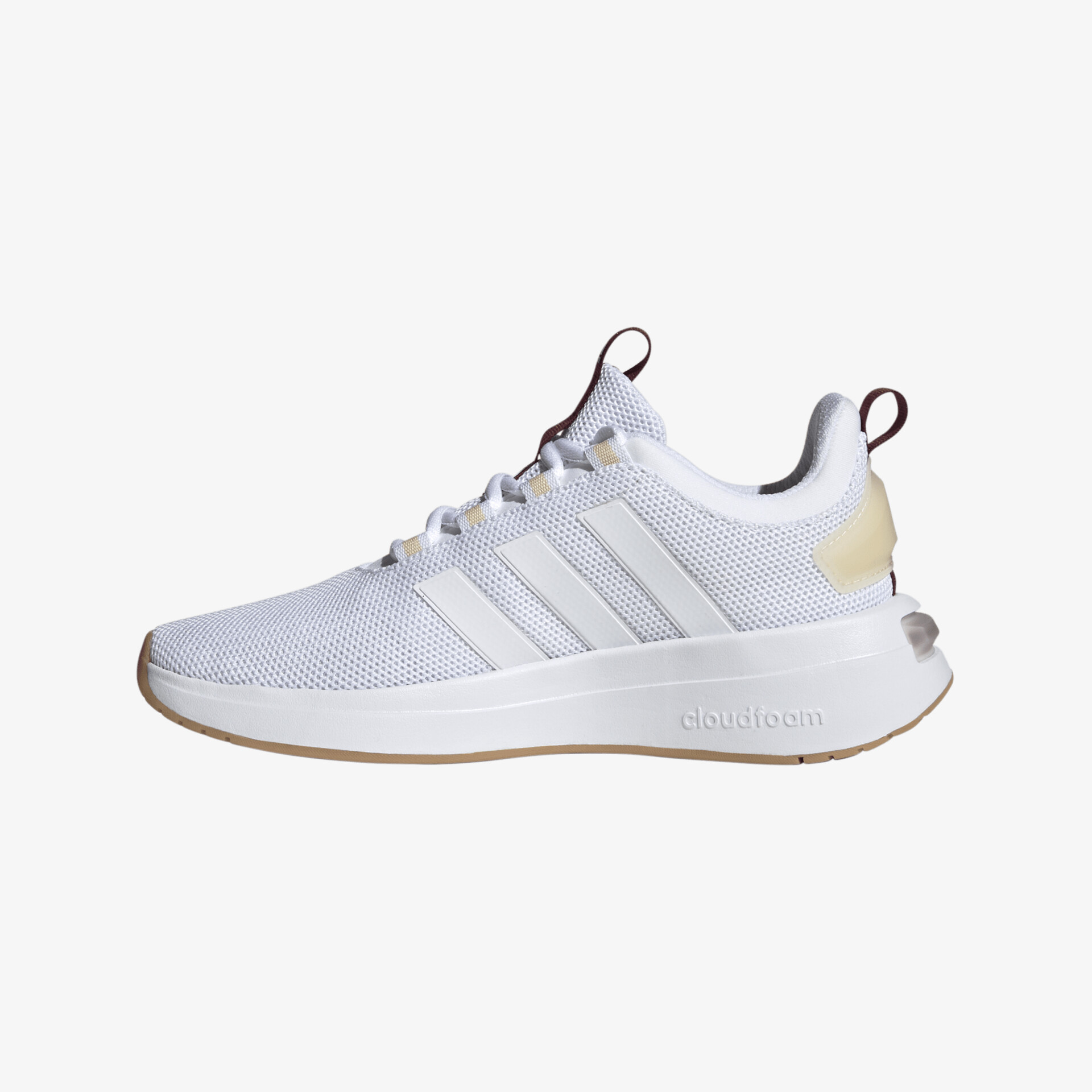 Moderner weißer Sneaker mit flexiblem Obermaterial und rutschfester Sohle für optimalen Komfort und Style.