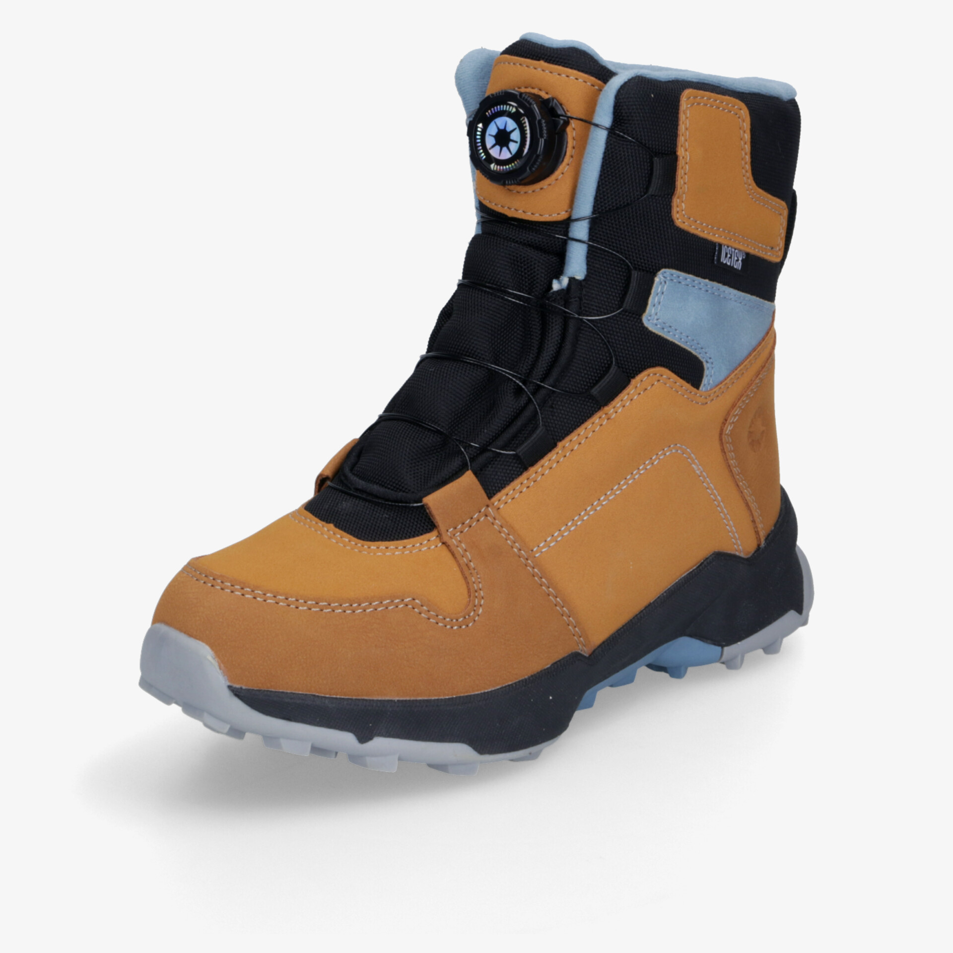 Robuster Wanderschuh mit innovativem Schnellschnürsystem und wetterfestem Design für Outdoor-Abenteuer.