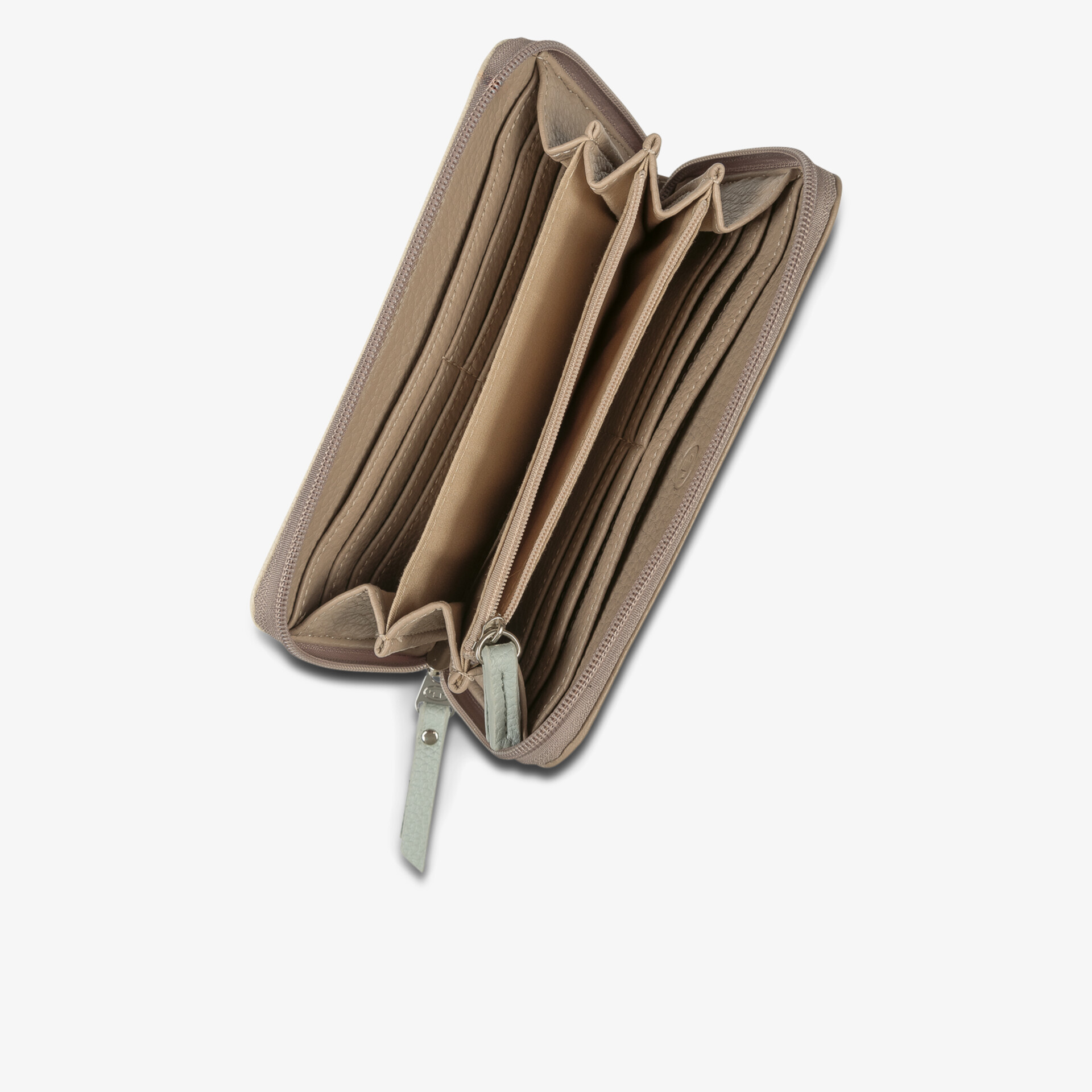 Komfortable Geldbörse mit mehreren Fächern und sicherem Reißverschluss, praktisches und robustes Material