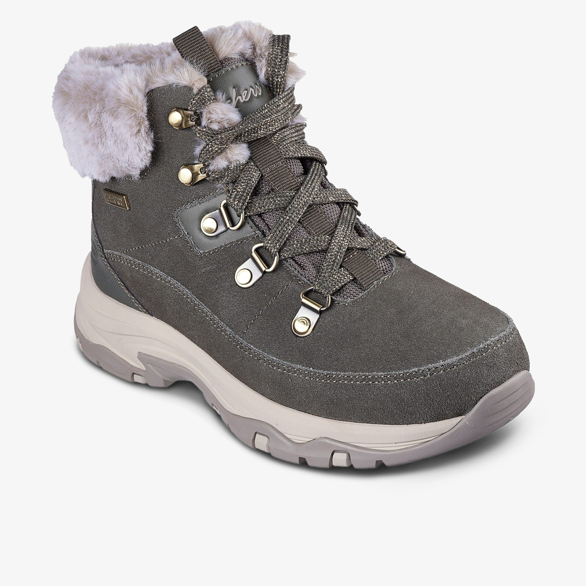 Warmer Winterstiefel mit weichem Fellkragen, rutschfester Sohle und robuster Verarbeitung für kalte Tage