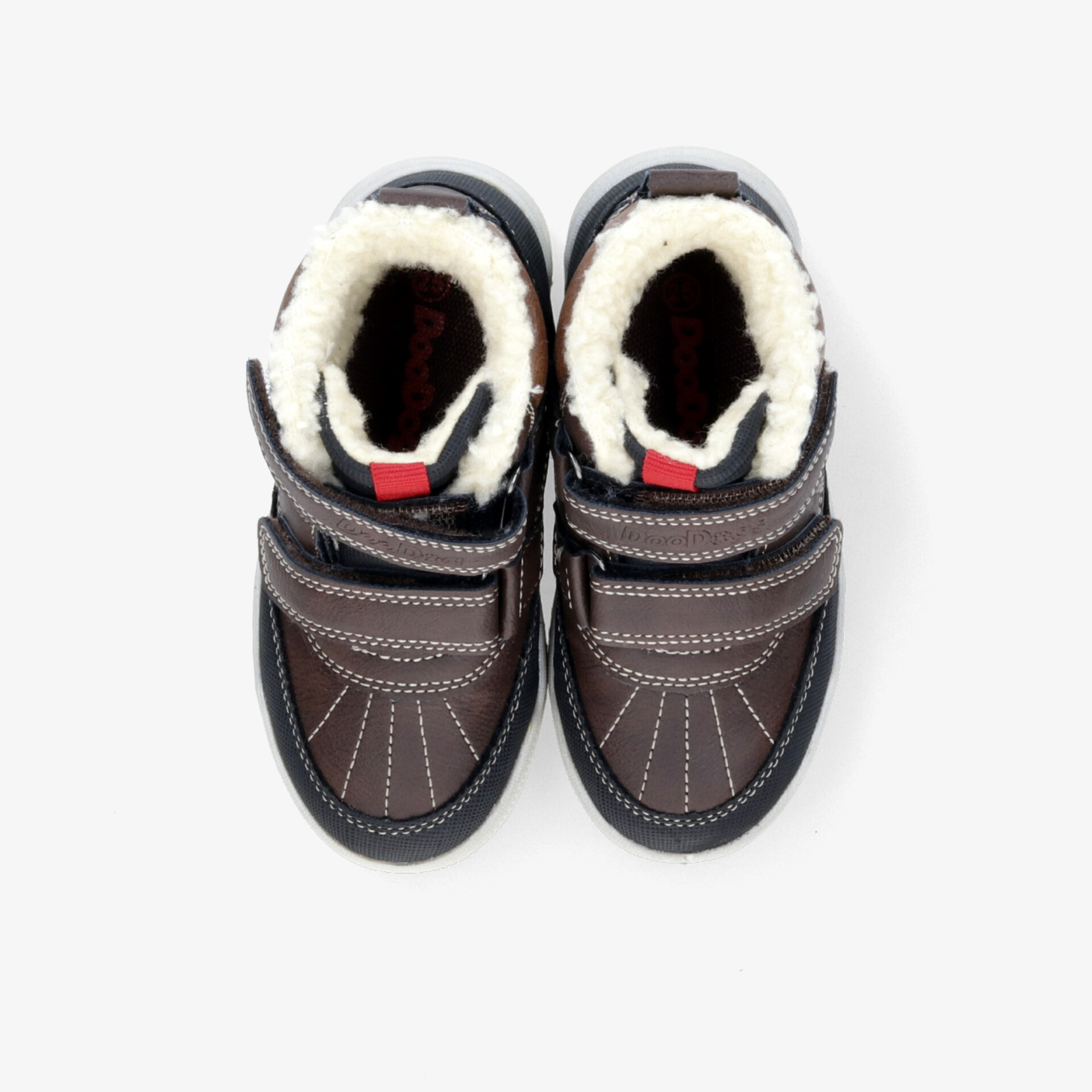 Robuste, warme gefütterte Winter-Schuhe mit rutschfester Sohle und bequemem Verschluss, perfekt für kalte Temperaturen