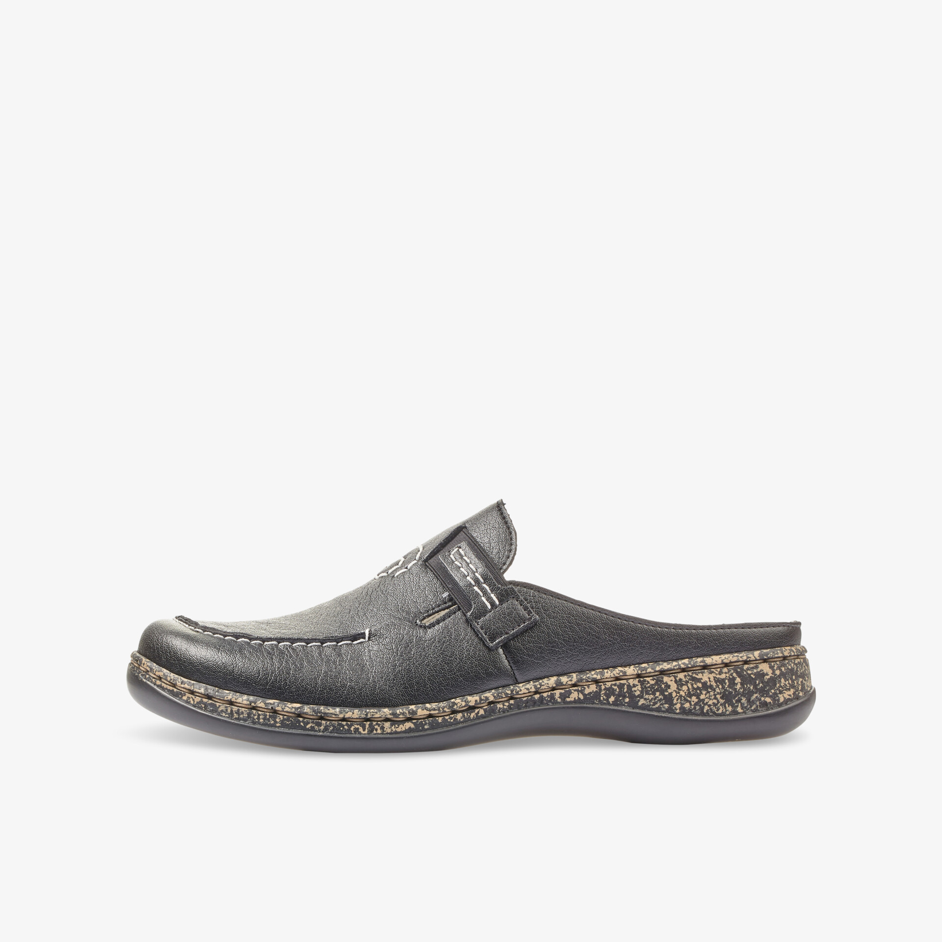 Eleganter schwarzer Slip-On Schuh aus hochwertigem Leder mit komfortabler Passform und rutschfester Sohle