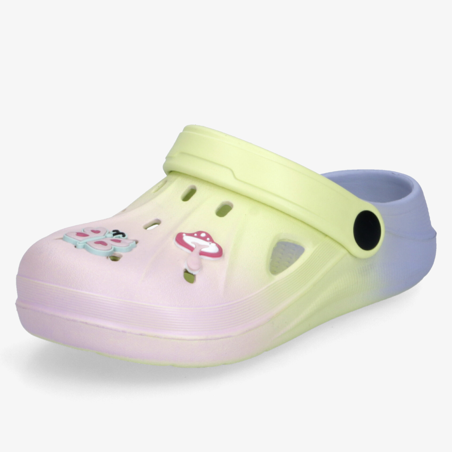 Leichter bunter Clog mit Komfort-Fußbett, atmungsaktivem Design und praktischem Fersenriemen für bequemen Halt