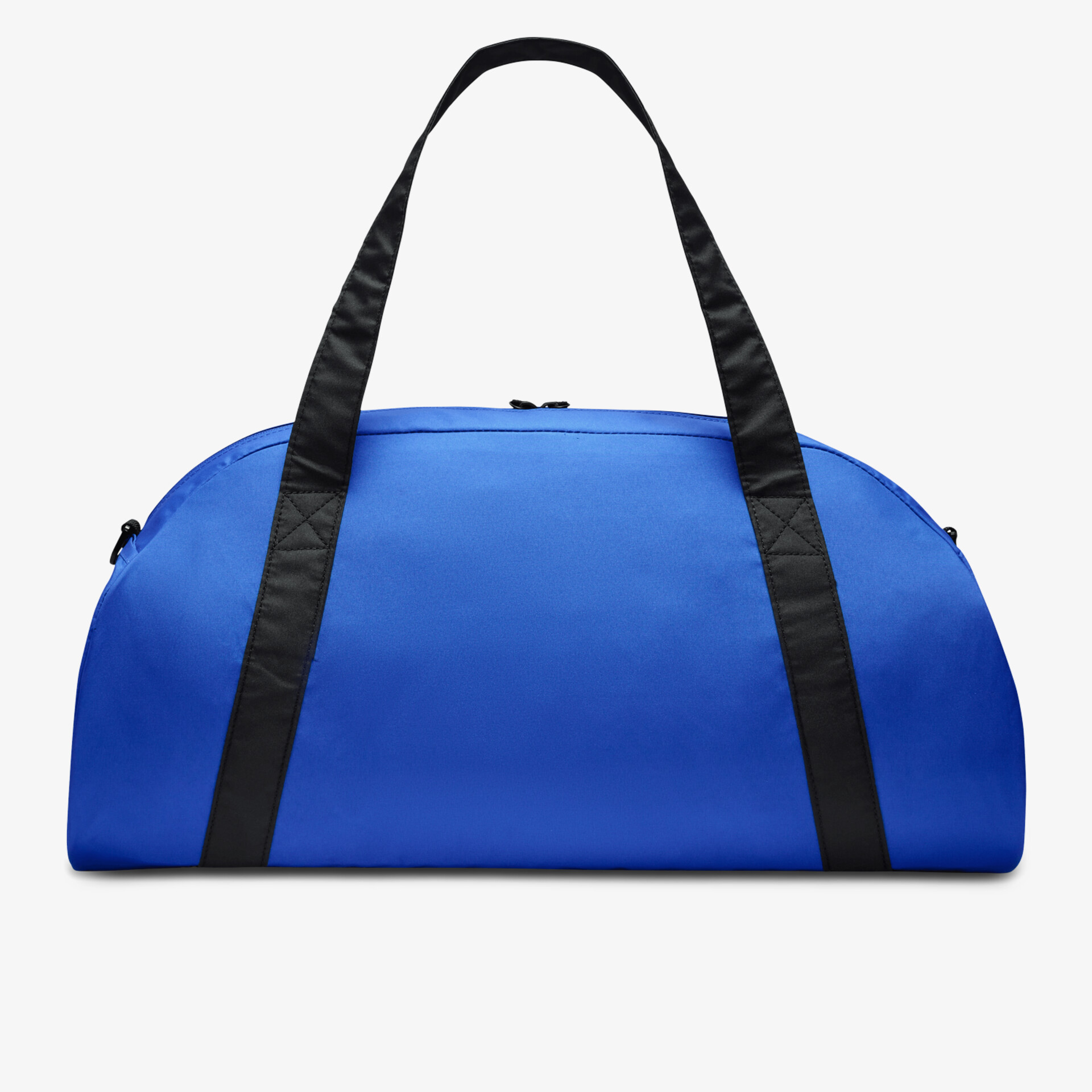 Geräumige blaue Sporttasche mit robusten schwarzen Griffen, ideal für Fitness oder Reisen.