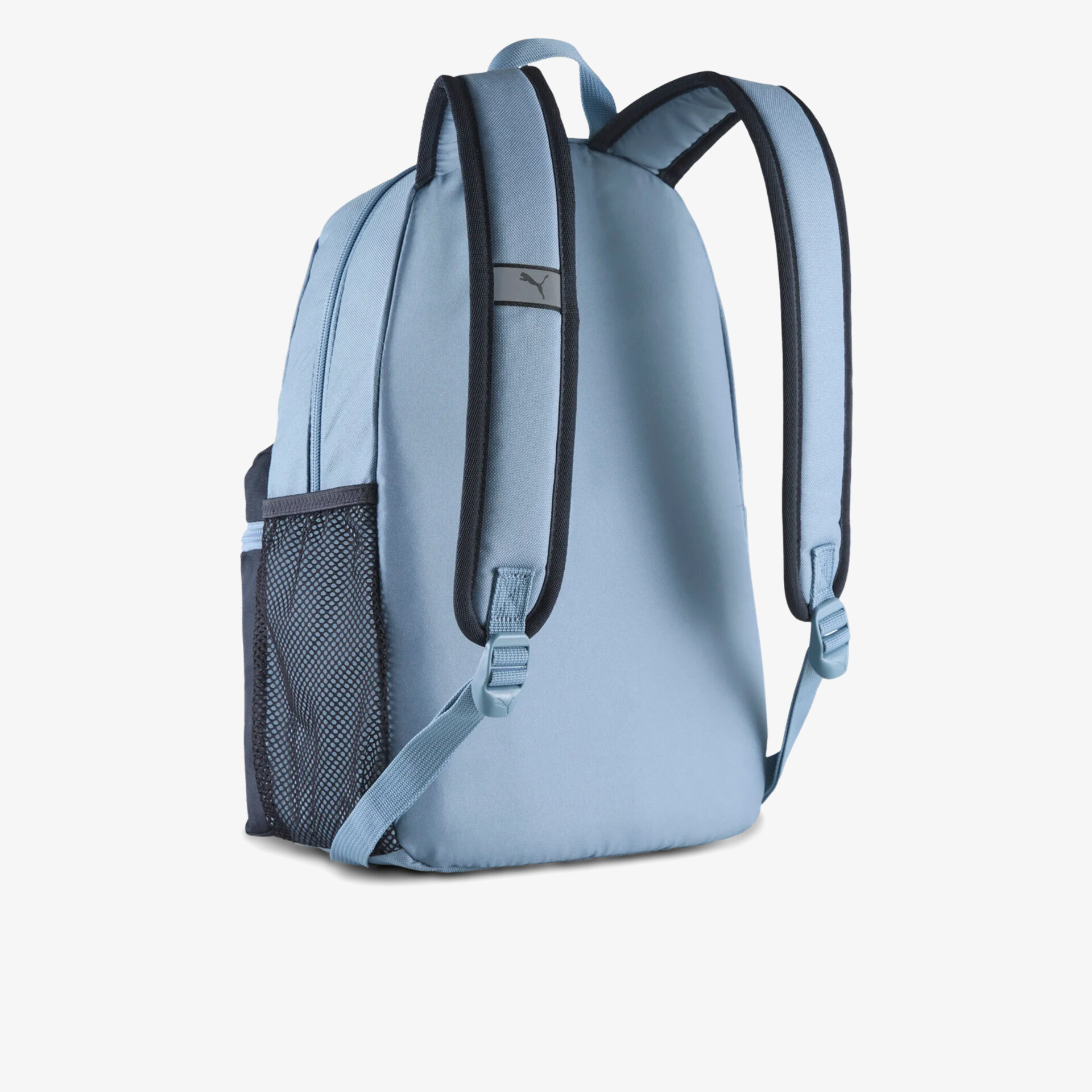 Leichter Rucksack mit gepolsterten Schultergurten und seitlicher Netztasche, modernes und funktionales Design