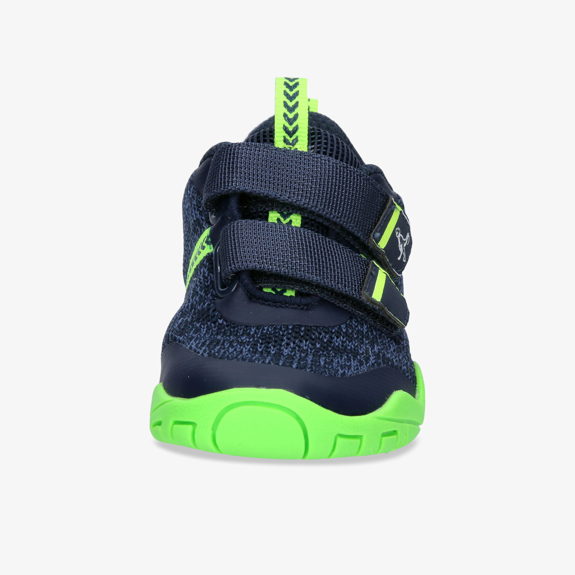 Moderner Schuh mit Klettverschluss und leuchtender Sohle für optimalen Halt und Komfort.