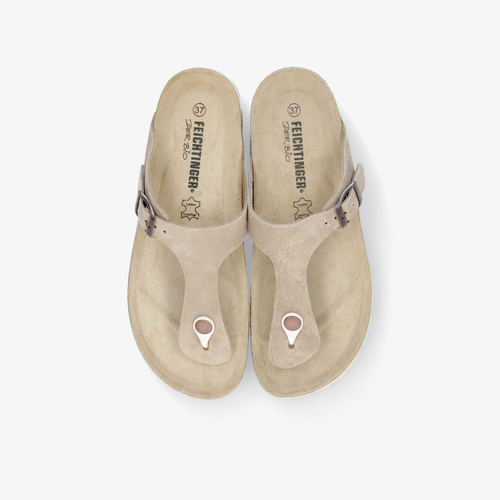 Beige Komfort-Sandalen mit verstellbarem Riemen und weichem Fußbett für angenehmes Tragegefühl