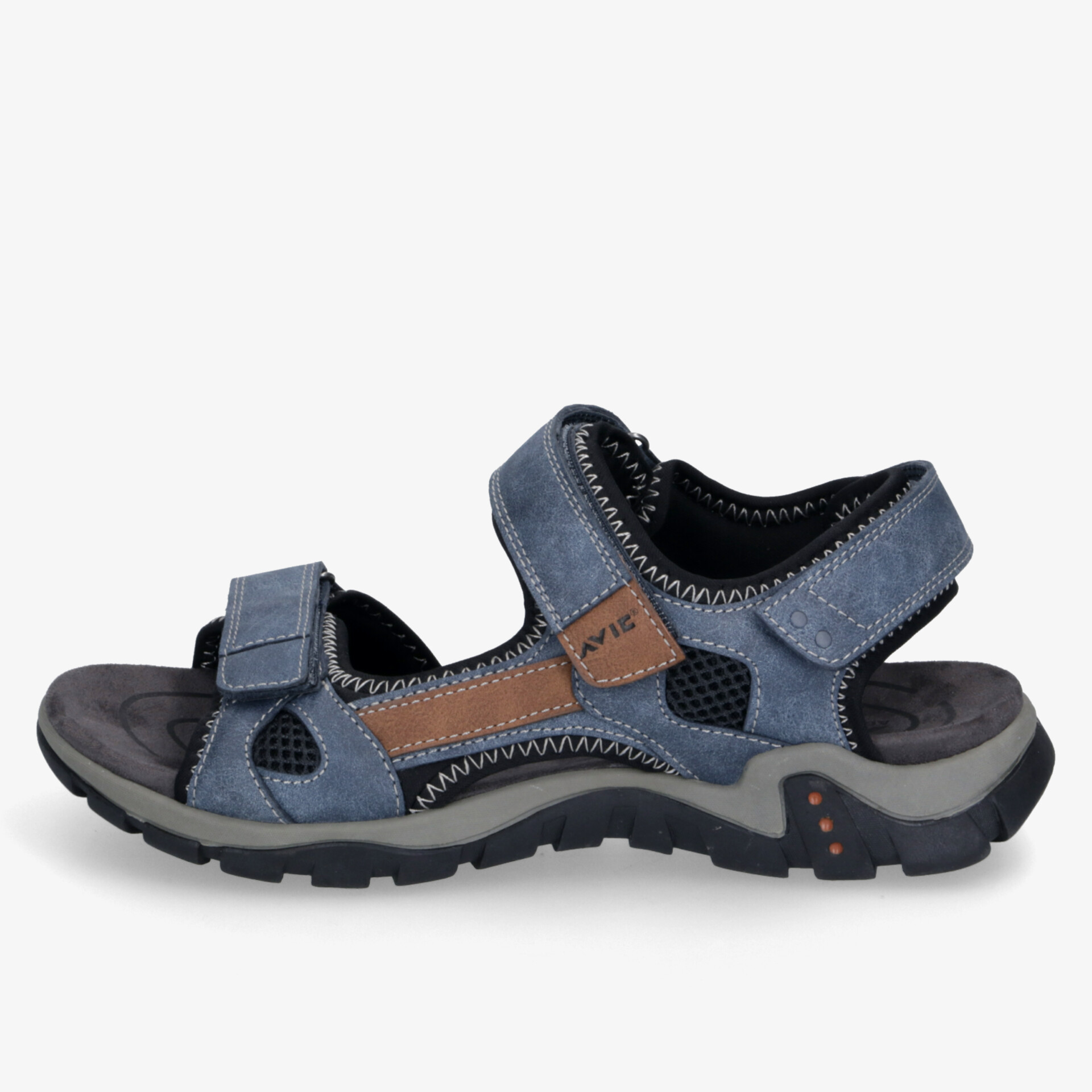 Leichte Sandale mit verstellbaren Riemen und robustem Profil für maximalen Komfort bei Outdoor-Aktivitäten.