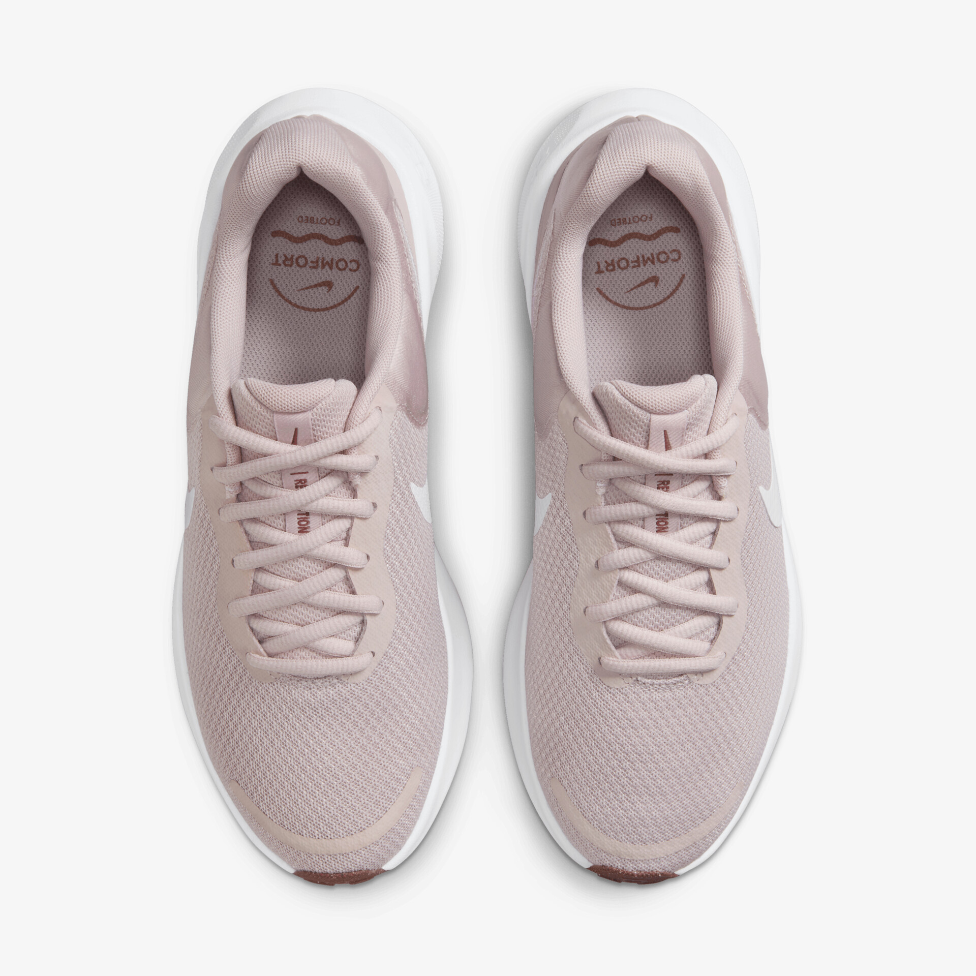 Leichte Laufschuhe mit atmungsaktivem Material und bequemer Passform, top Draufsicht mit sichtbaren Schnürsenkeln