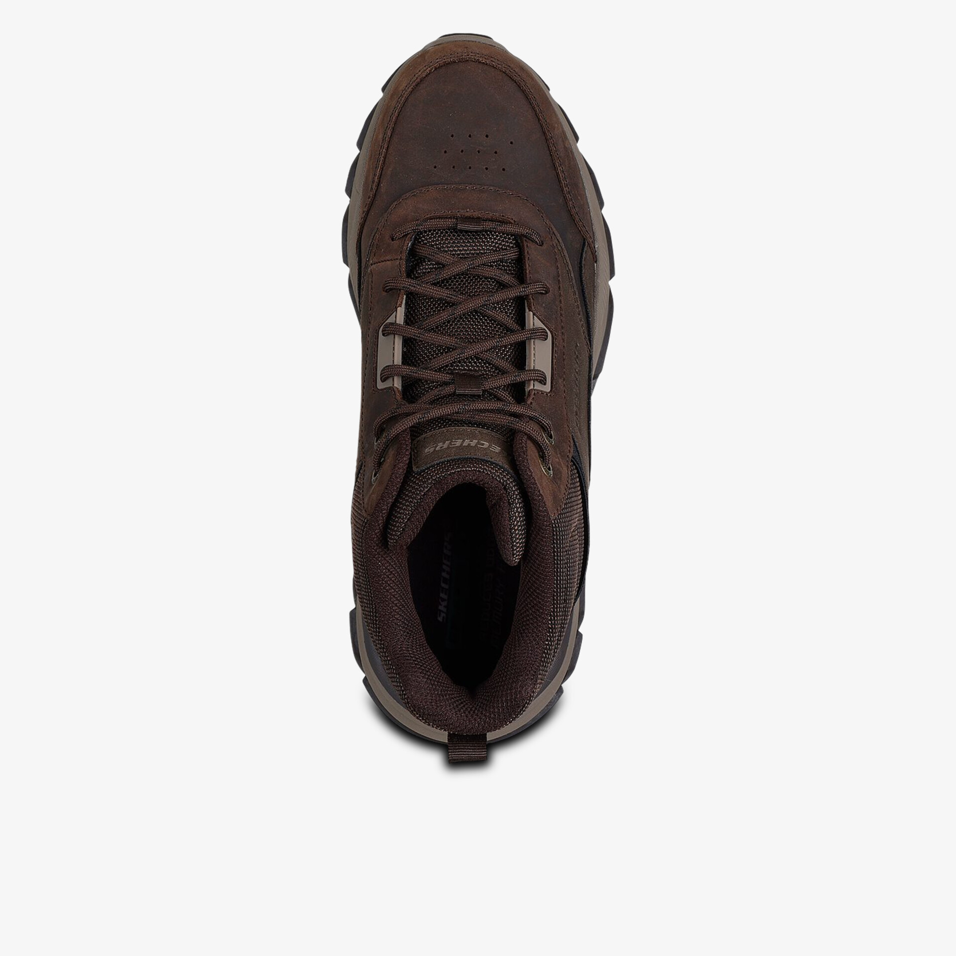 Robuster brauner Schuh mit Schnürung, bequemes und strapazierfähiges Outdoor-Design