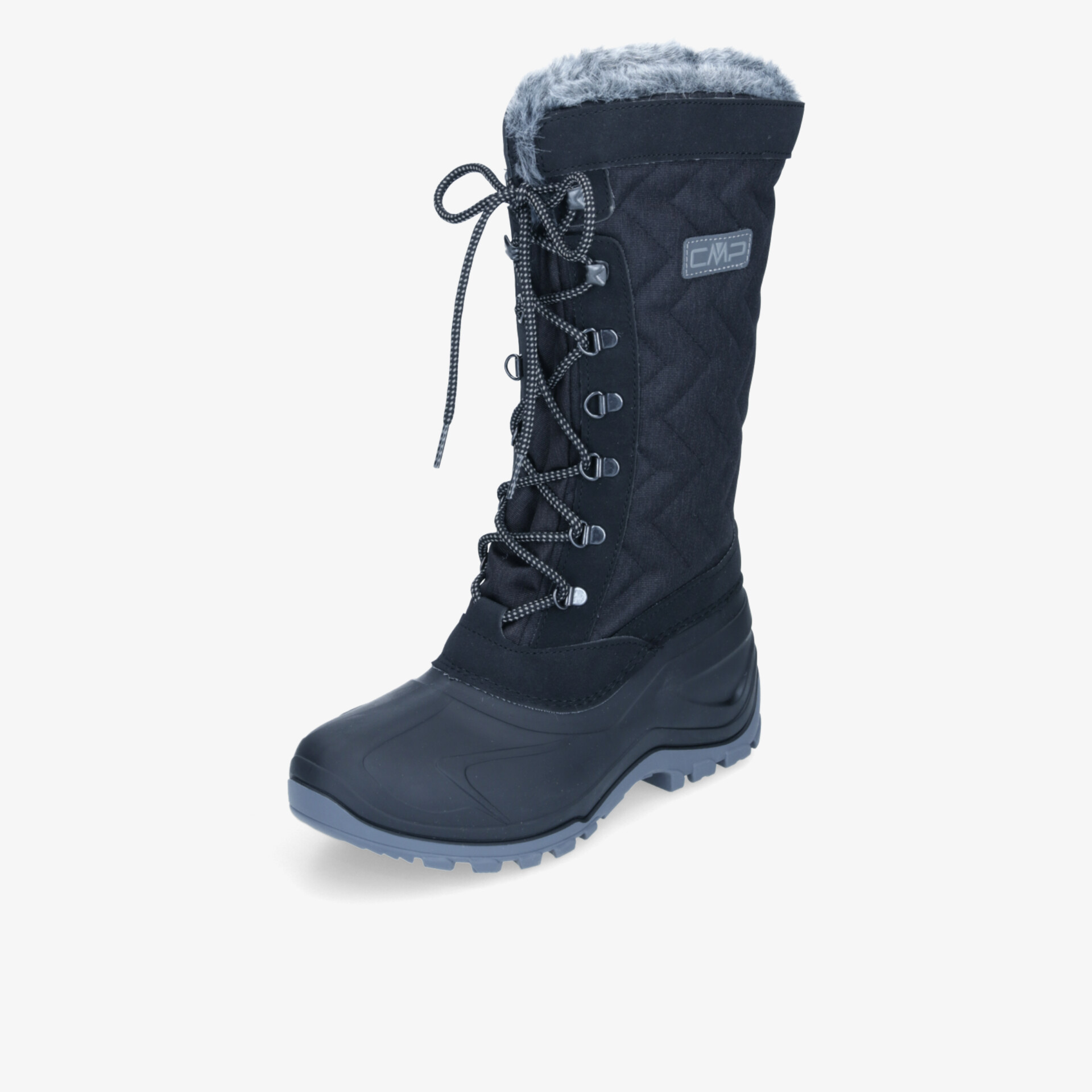 Winterstiefel mit warmer Fütterung, hoher Schnürung und rutschfester Sohle ideal für kaltes und nasses Wetter