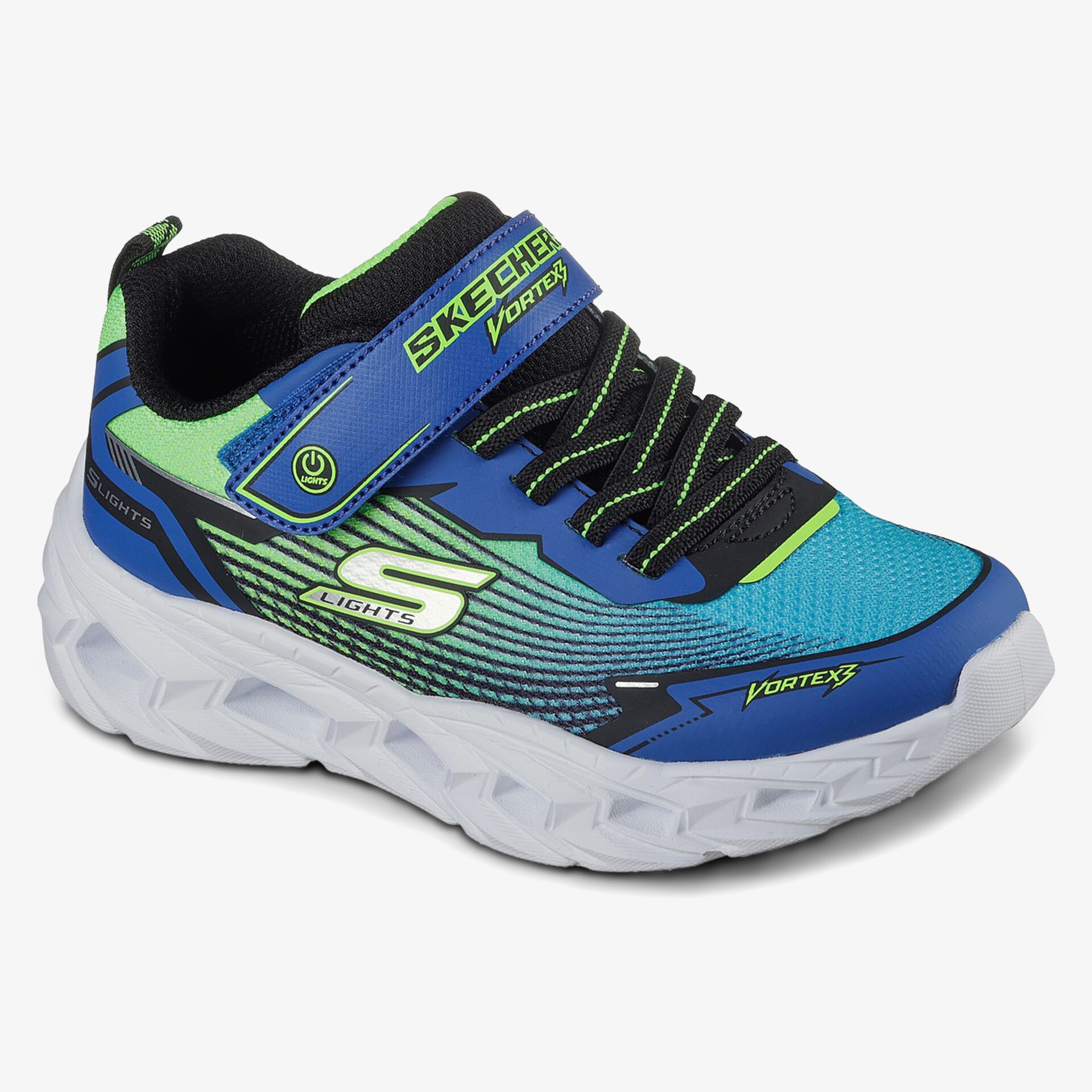 Sportlicher Sneaker von Skechers mit atmungsaktivem Material und robustem Design in Blau-Grün.