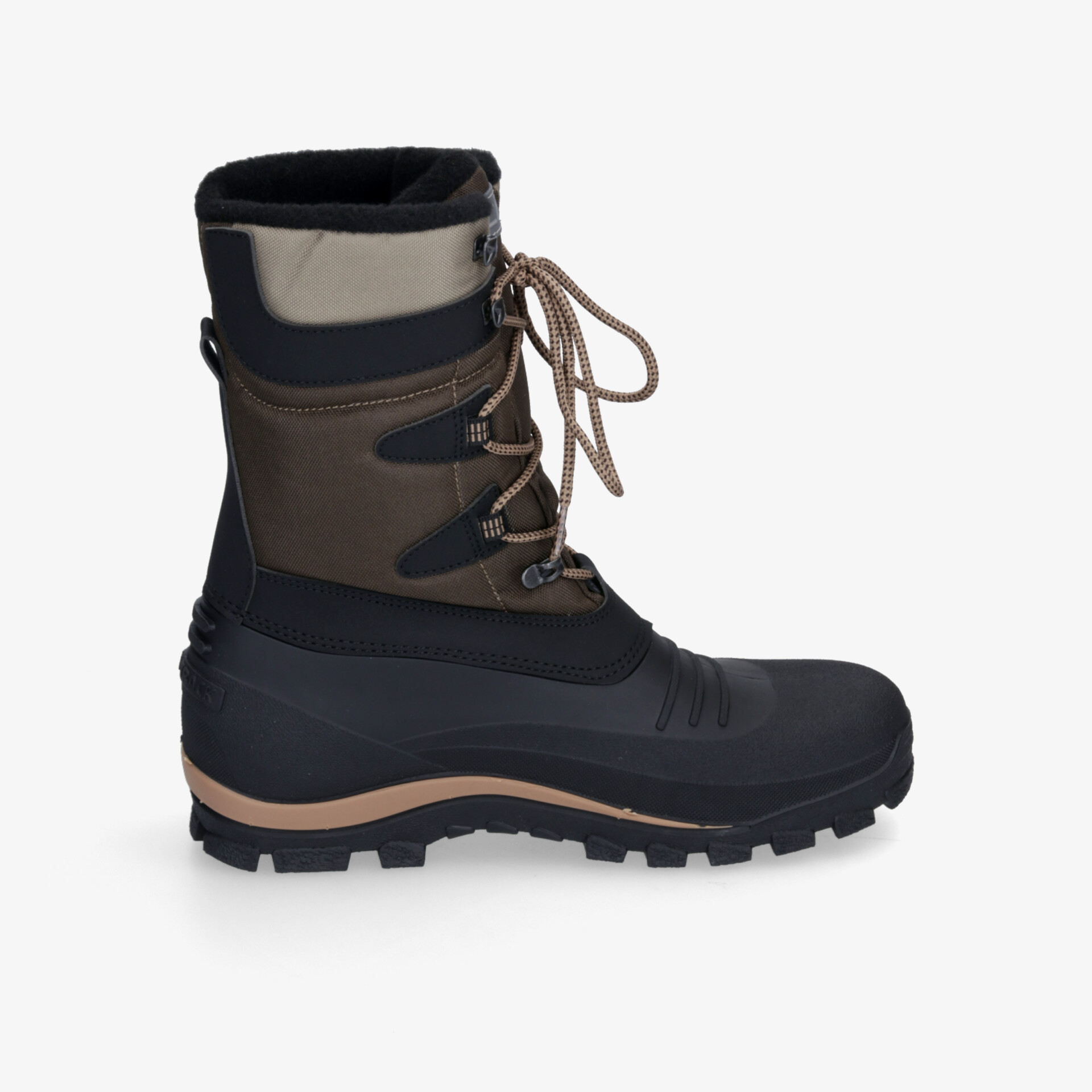 Robuste Outdoor-Winterstiefel mit wasserdichtem Material und isolierender Funktion. Ideal für kaltes Wetter.