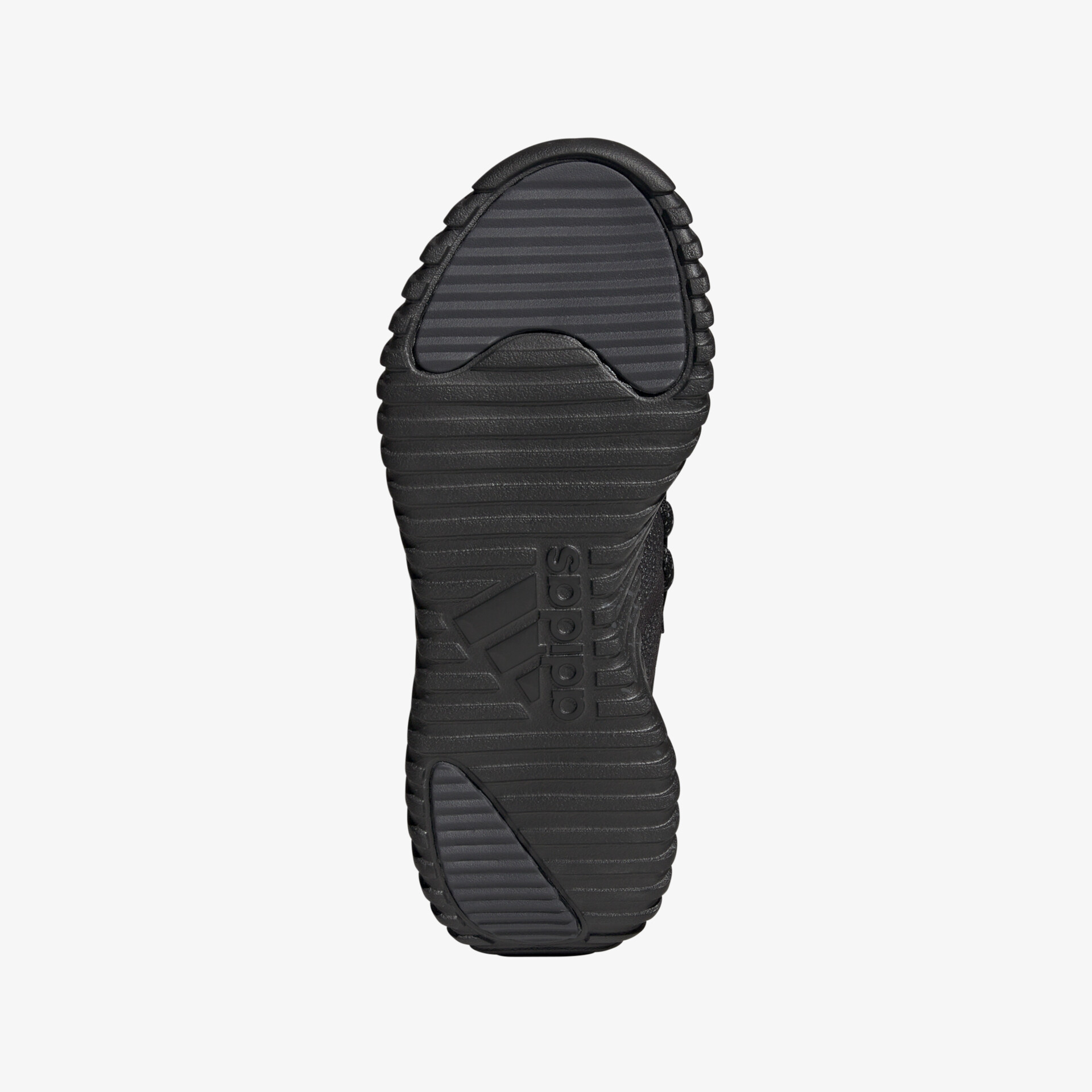 Strapazierfähige, rutschfeste Schuhsohle mit markantem Profil für optimalen Halt und Komfort.