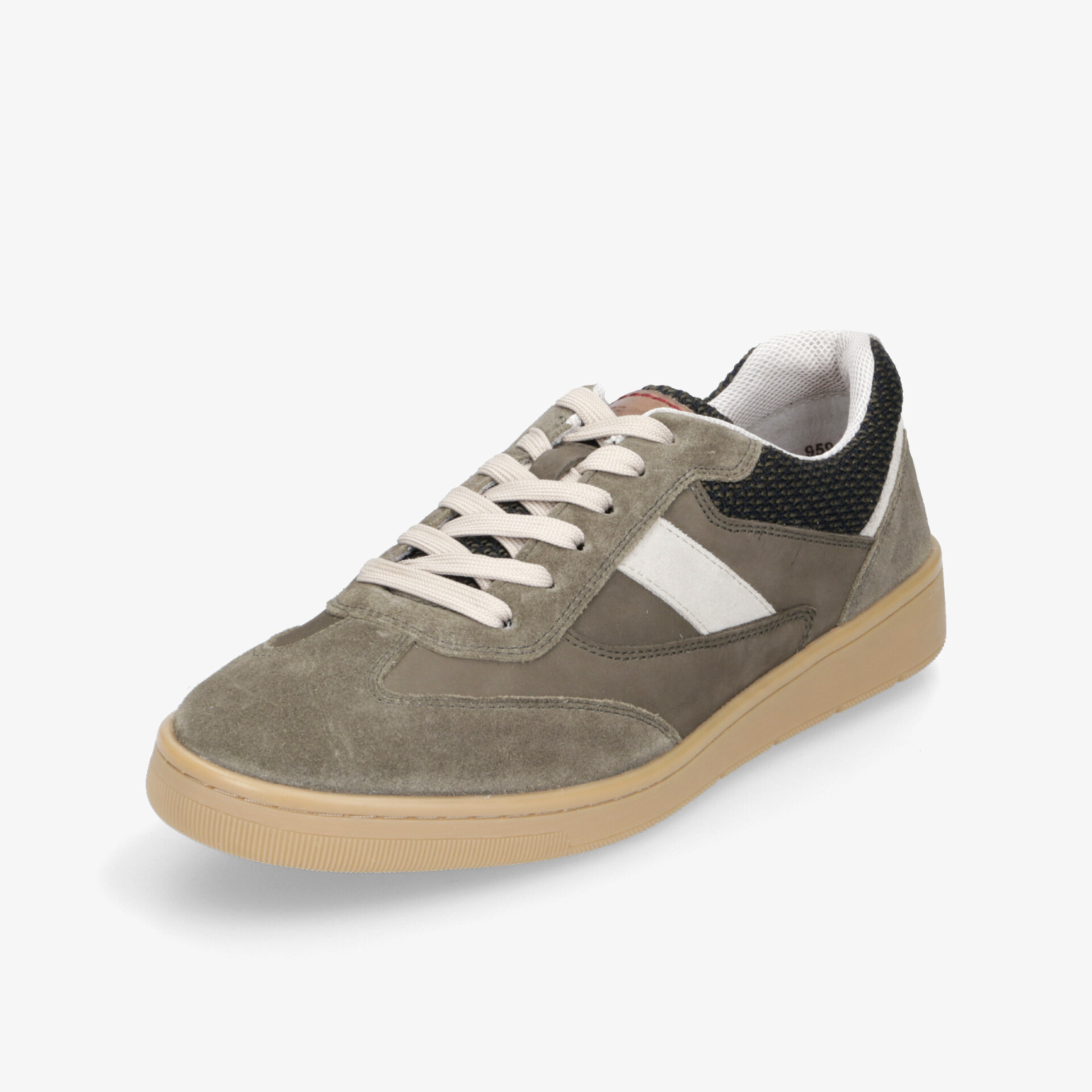 Bequemer grauer Sportschuh mit robuster Gummisohle und atmungsaktivem Material in moderner Optik